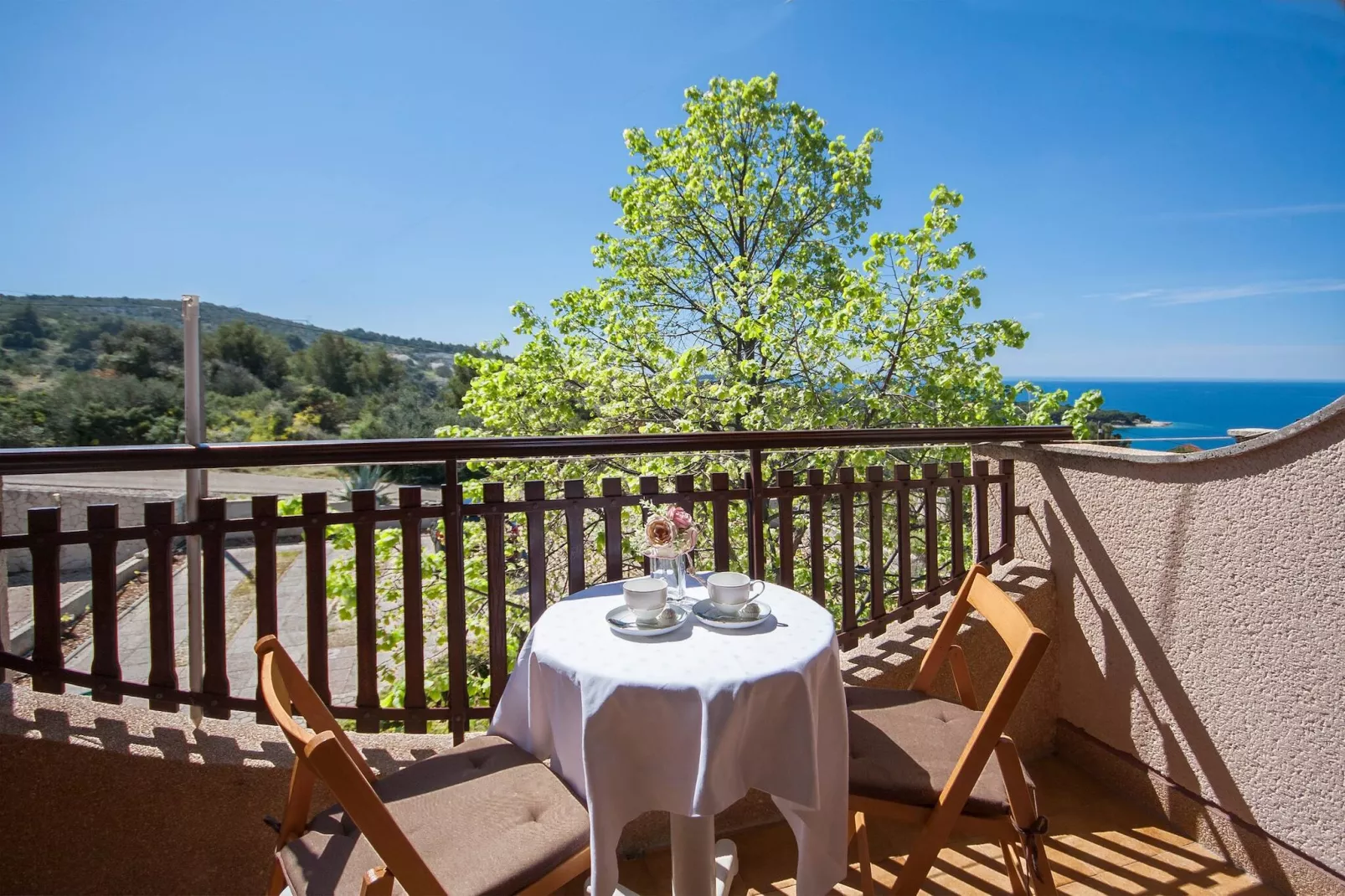 Apartments and Rooms Mikelin - Studio Marija 2-Balcon-terrasse