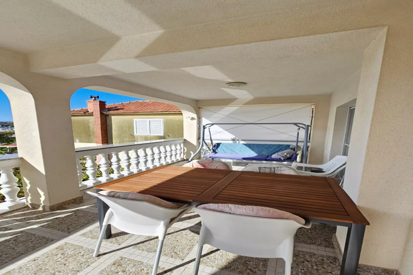 Apartments Olga - two bedroom apartment A2-Terrace balcony