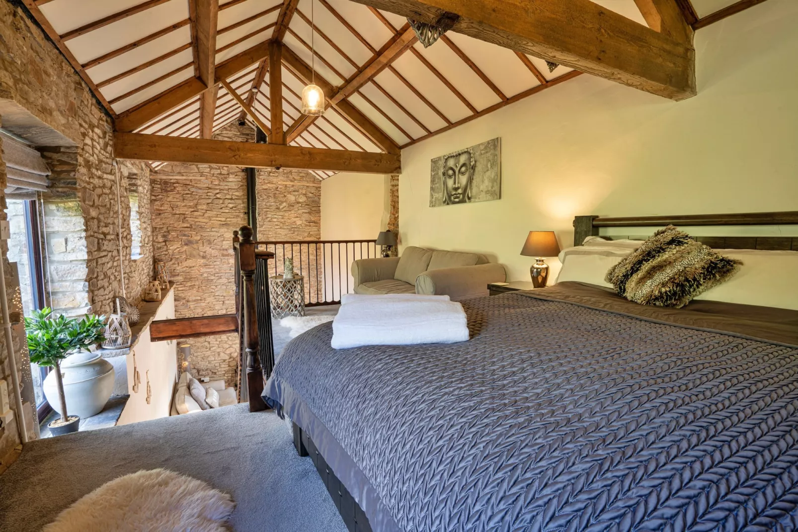 End Barn at Blackclough Farm-Bedroom