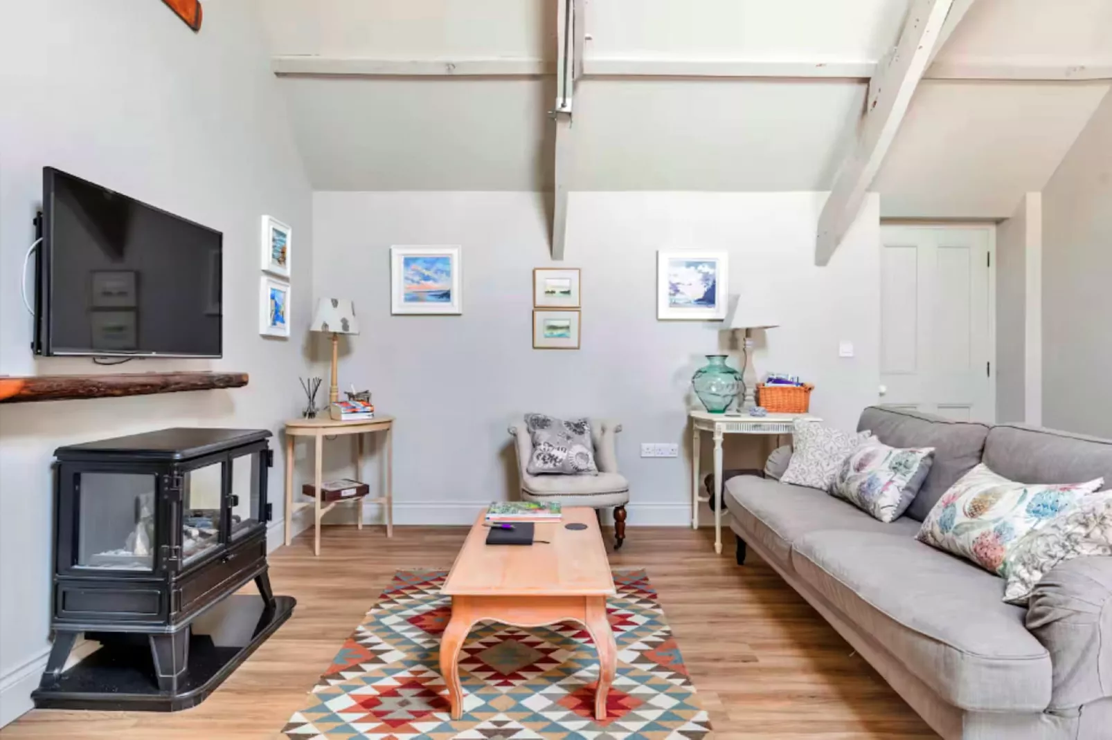 The Hayloft at Yealmpton-Living room