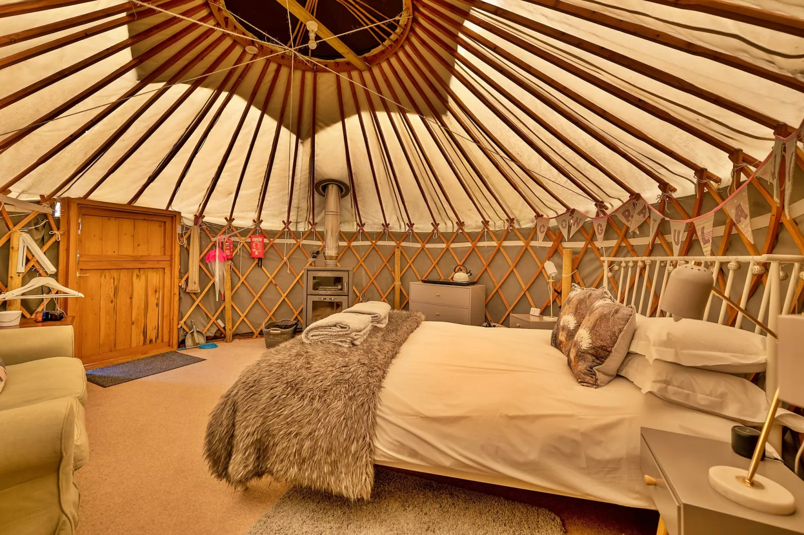 Heather Yurt-Schlafzimmer