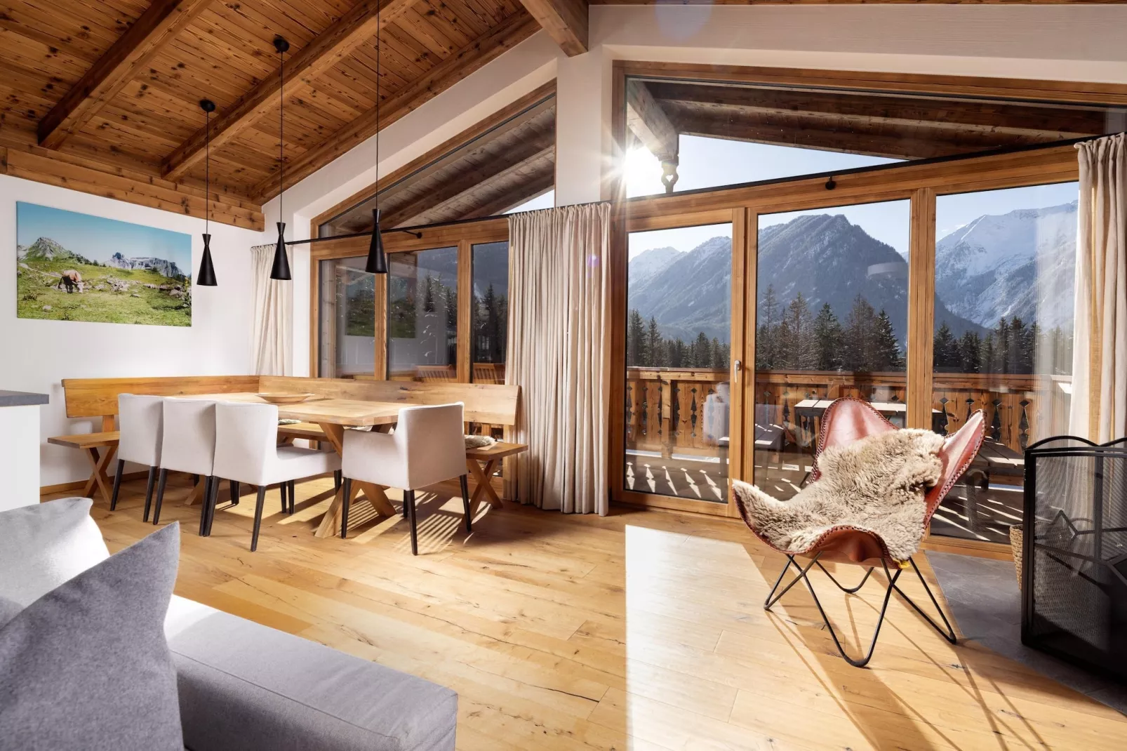 Nationalpark Chalet Blindis-Dining room