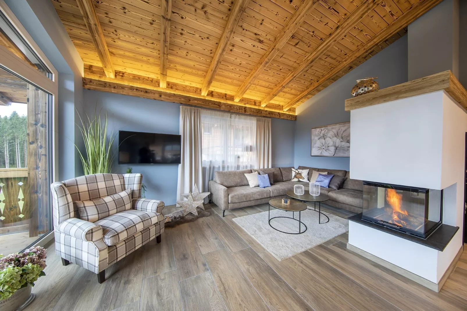 Nationalpark Chalet Törlspitze-Living room