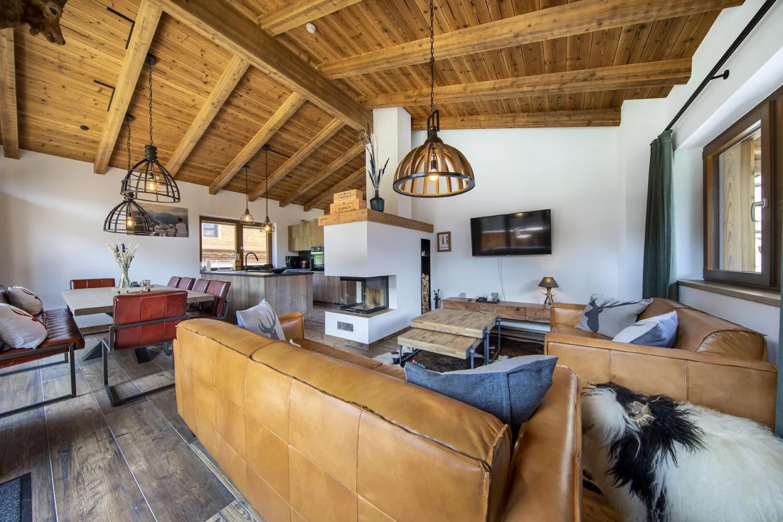 Nationalpark Chalet Kratzenberg-Wohnzimmer