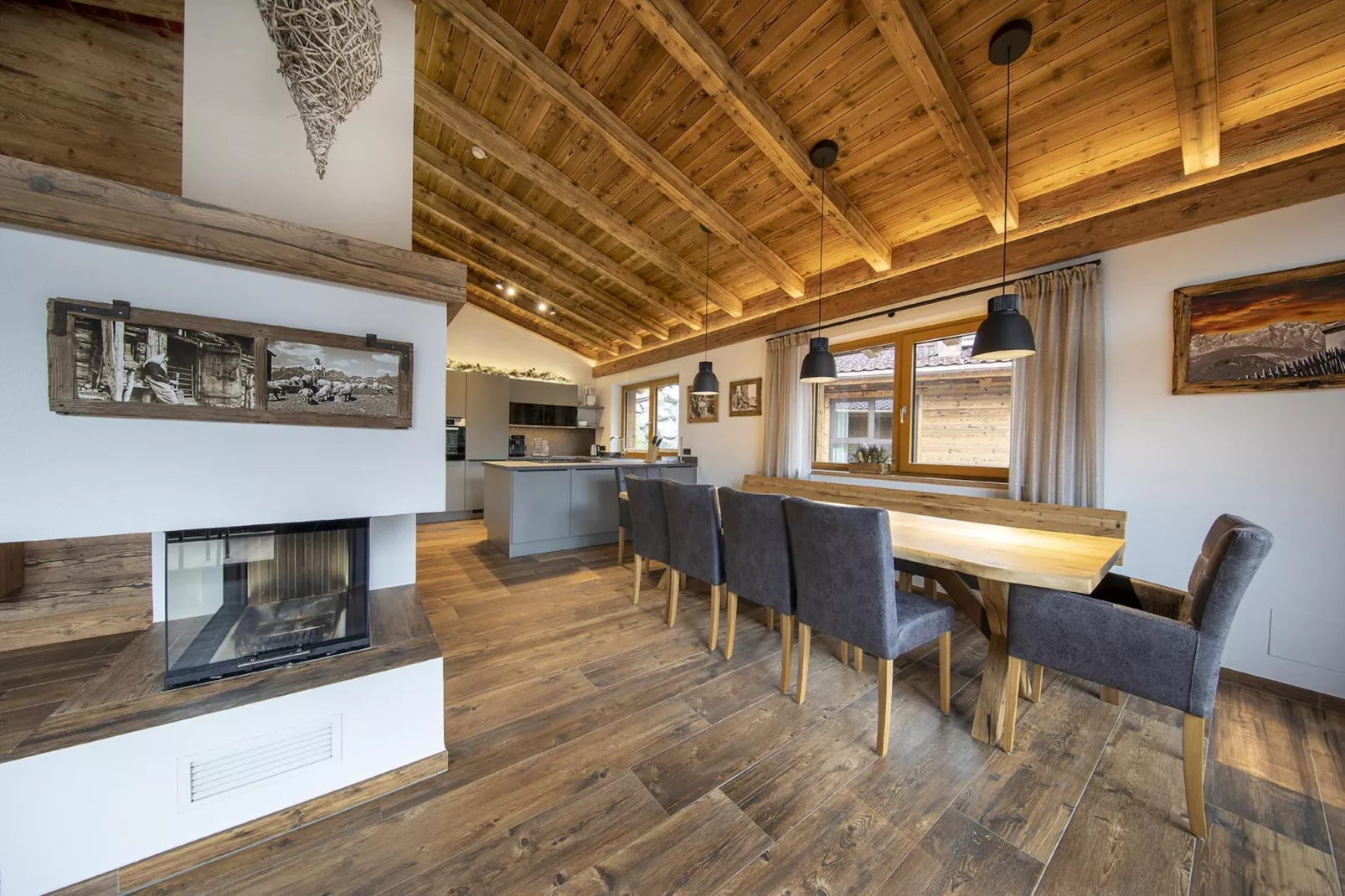 Nationalpark Chalet Malhamhorn-Living room