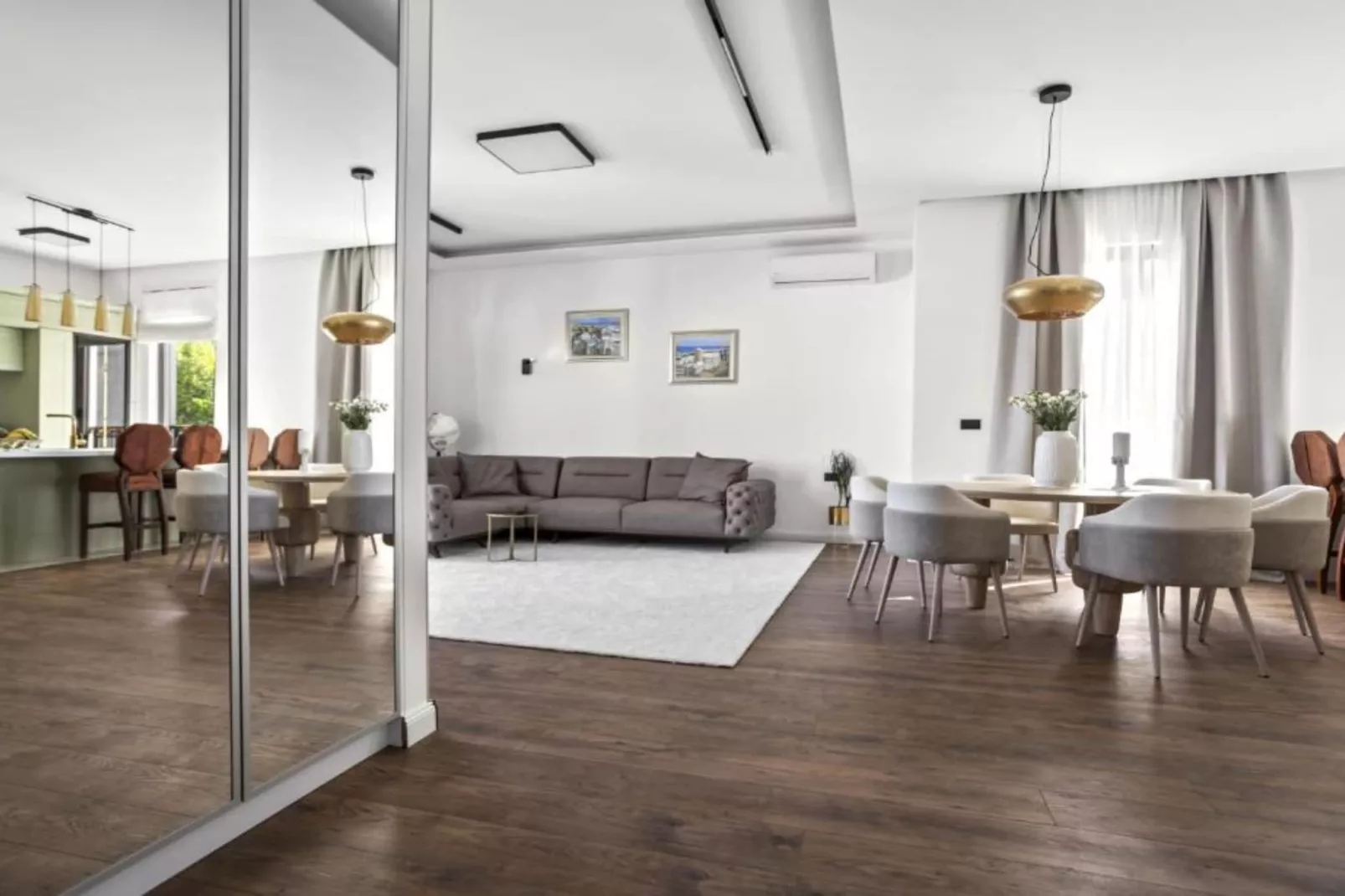 Three-Bedroom Penthouse Apartment-Living room