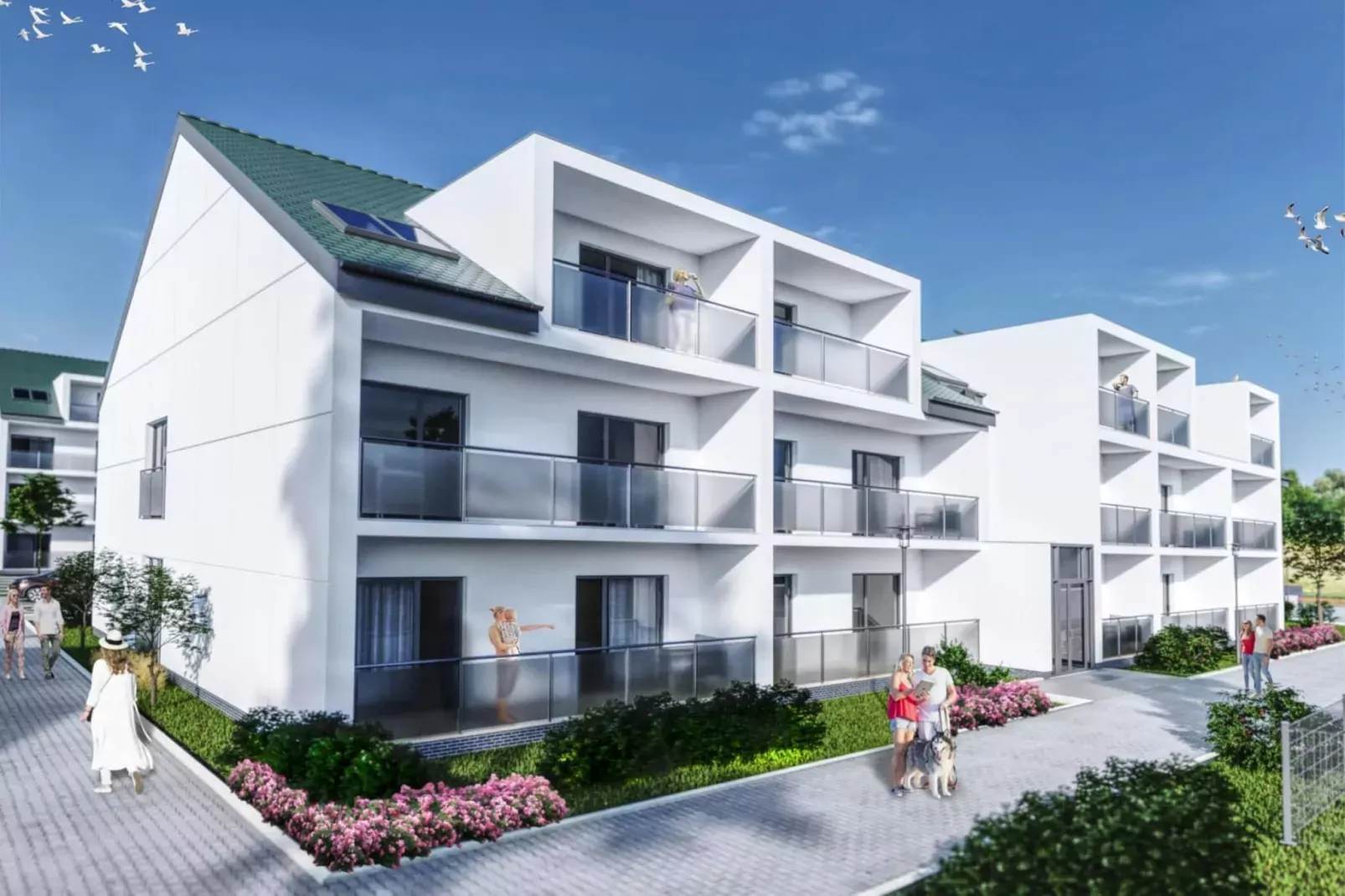 Apartamenty przy Nadmorskiej 104 38m2 Grzybowo-Exterior in summer