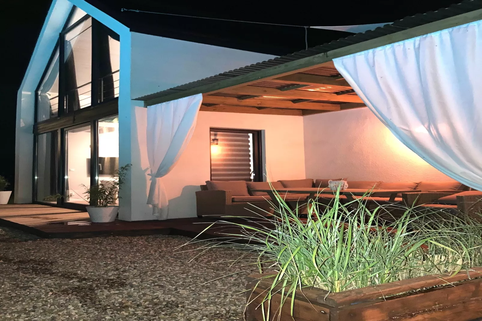 Dom wakacyjny z basenem w Swinoujsciu-Terrassenbalkon