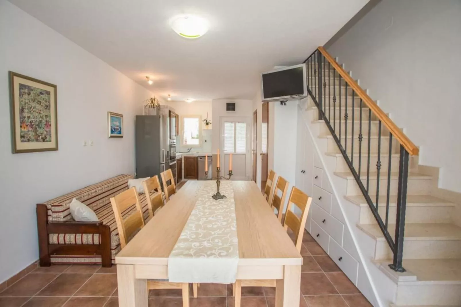 Villa Suzy Lux- Duplex Two Bedroom Villa with Swimming Pool and Sea View-Dining room