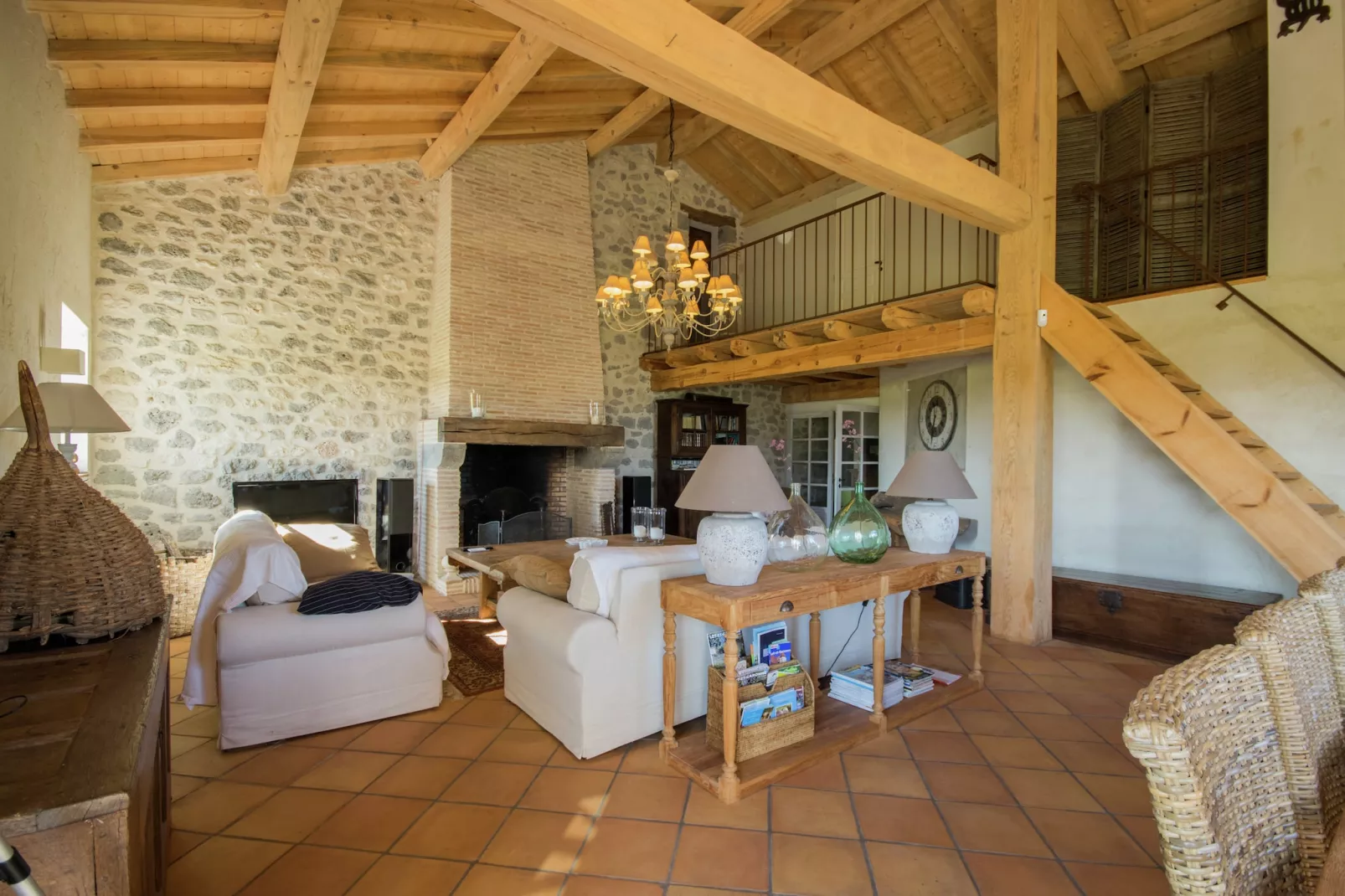 Mas d'Ourbise Penan-Living room