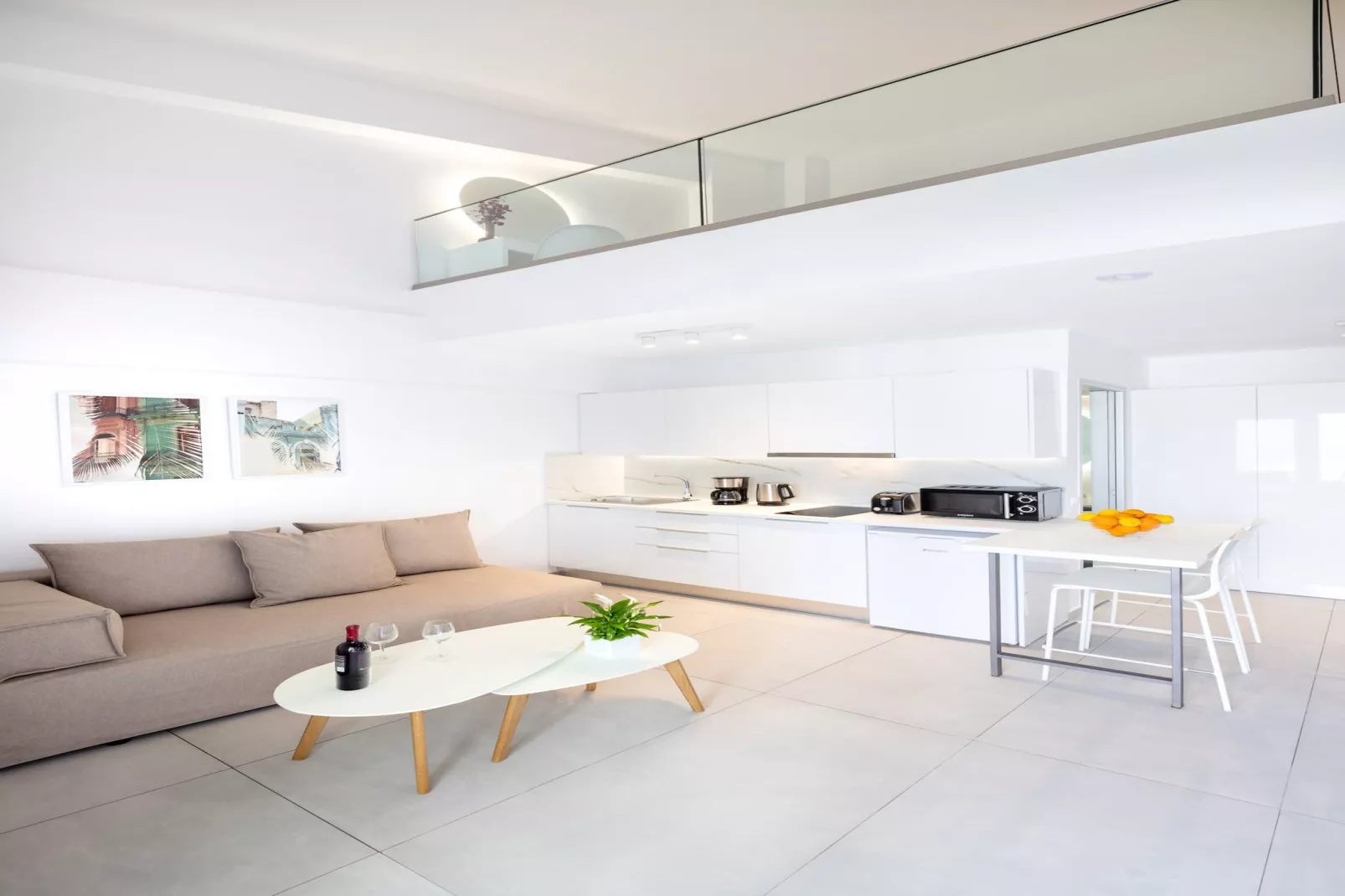 Creta Sun, 203 Mezzanine Sea View-Living room
