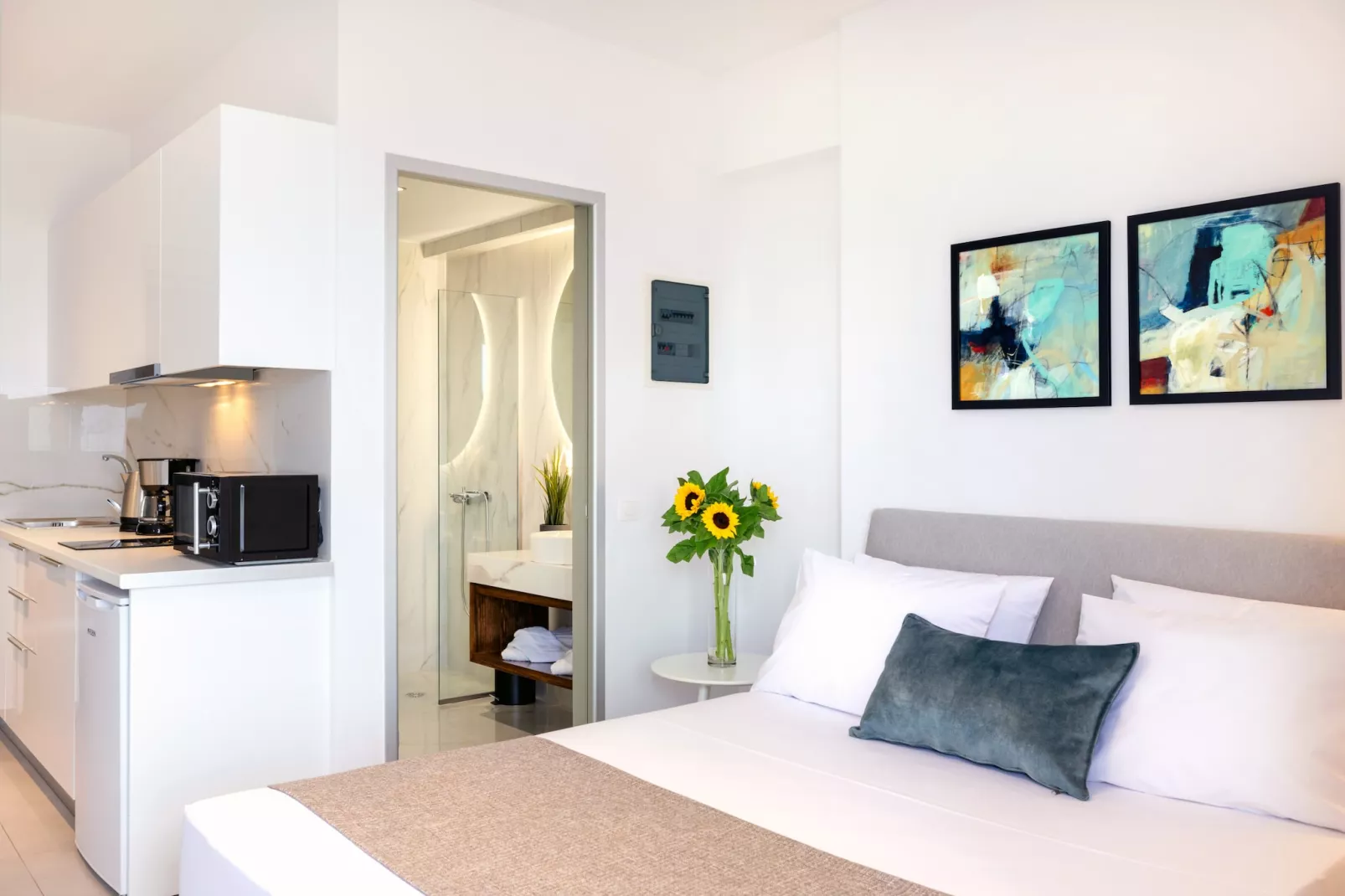 Creta Sun, 104 Studio Sea View-Bedroom