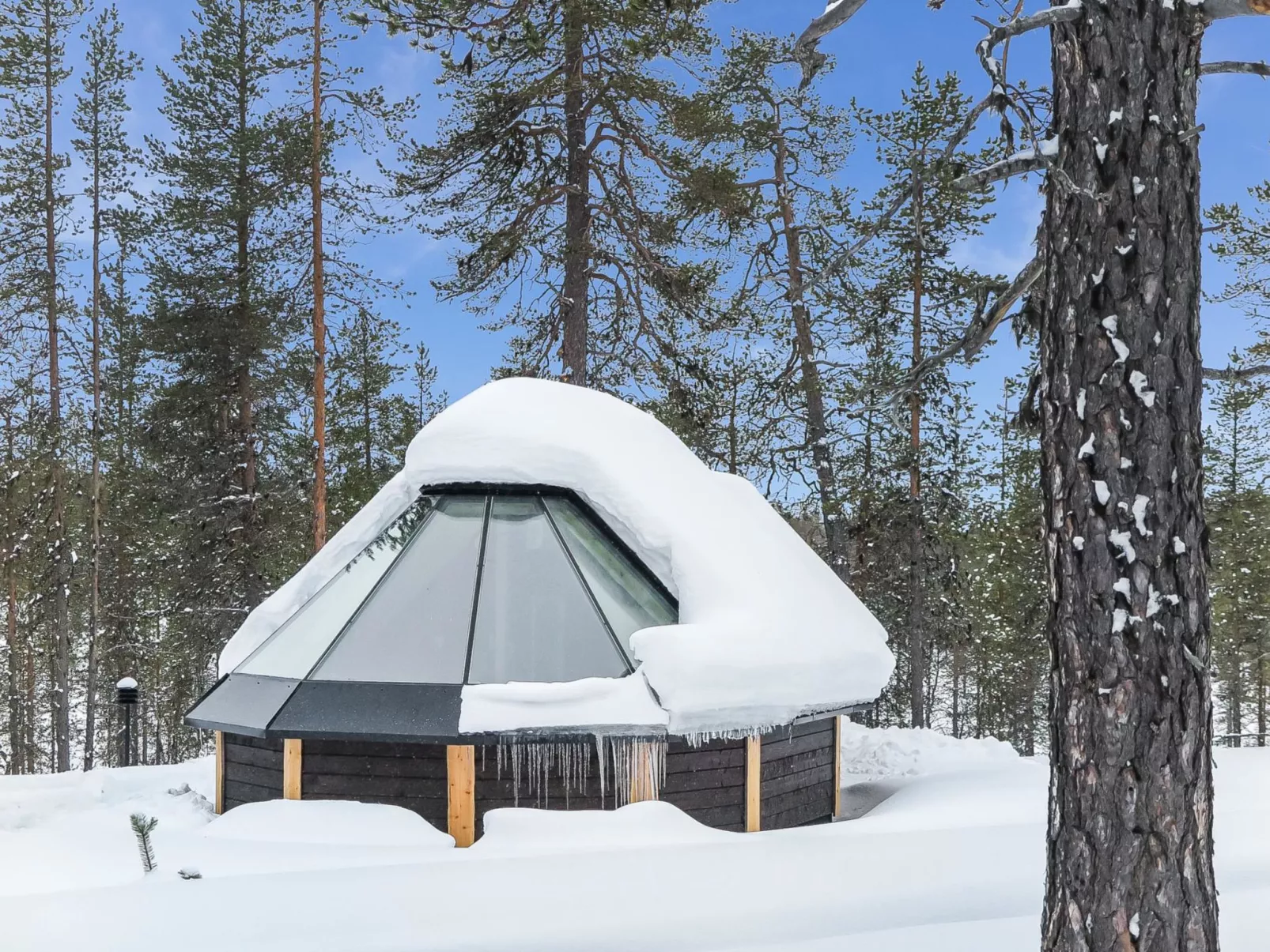 Arctic light hut-Outside