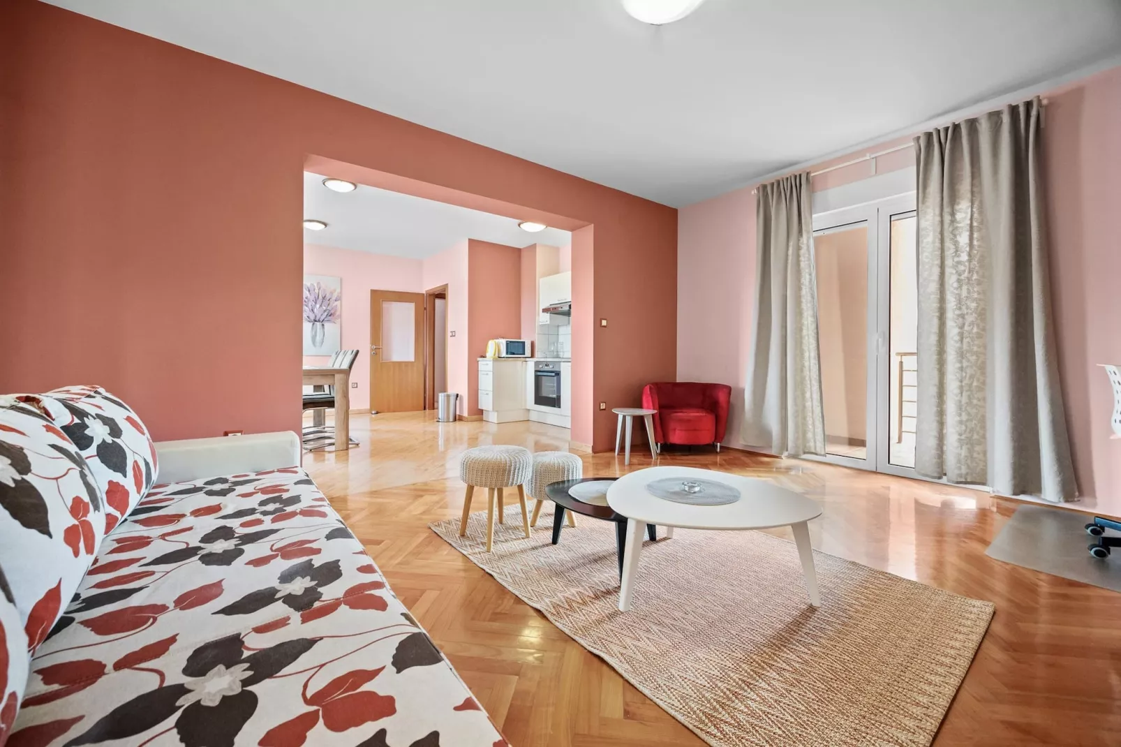 Apartments Neda - Apartment Lavanda-Living room