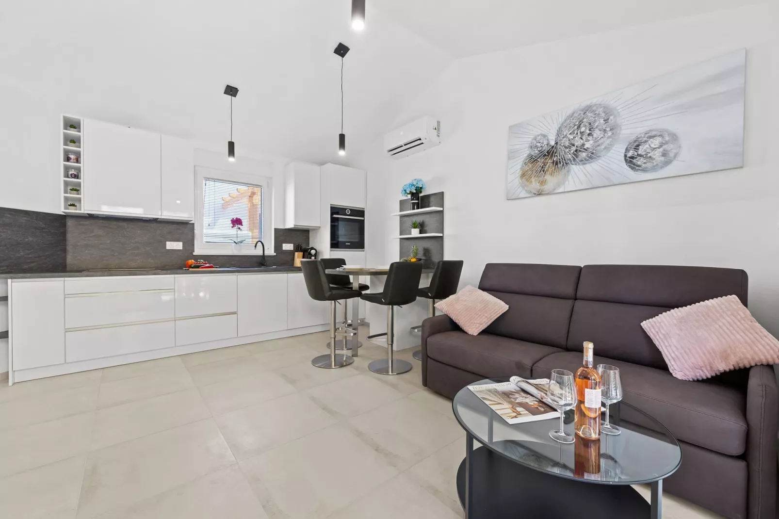 Barbariga Beach Apartment-Wohnzimmer