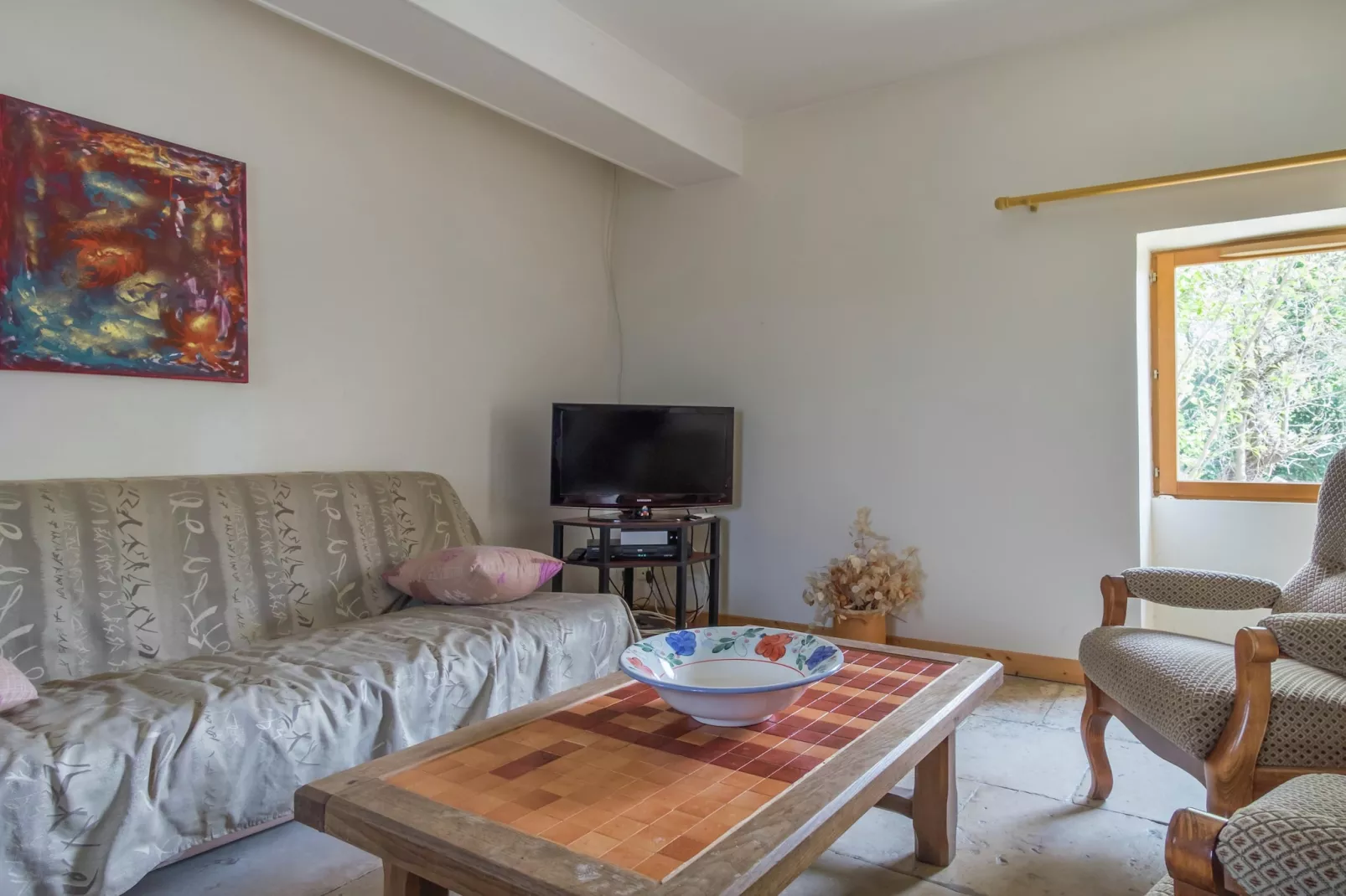 Gite 6 pers près de Châteauroux-Wohnzimmer
