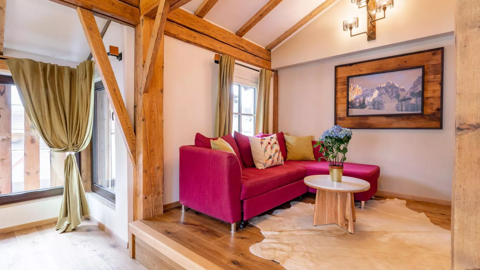 Biber Art Chalet-Living room