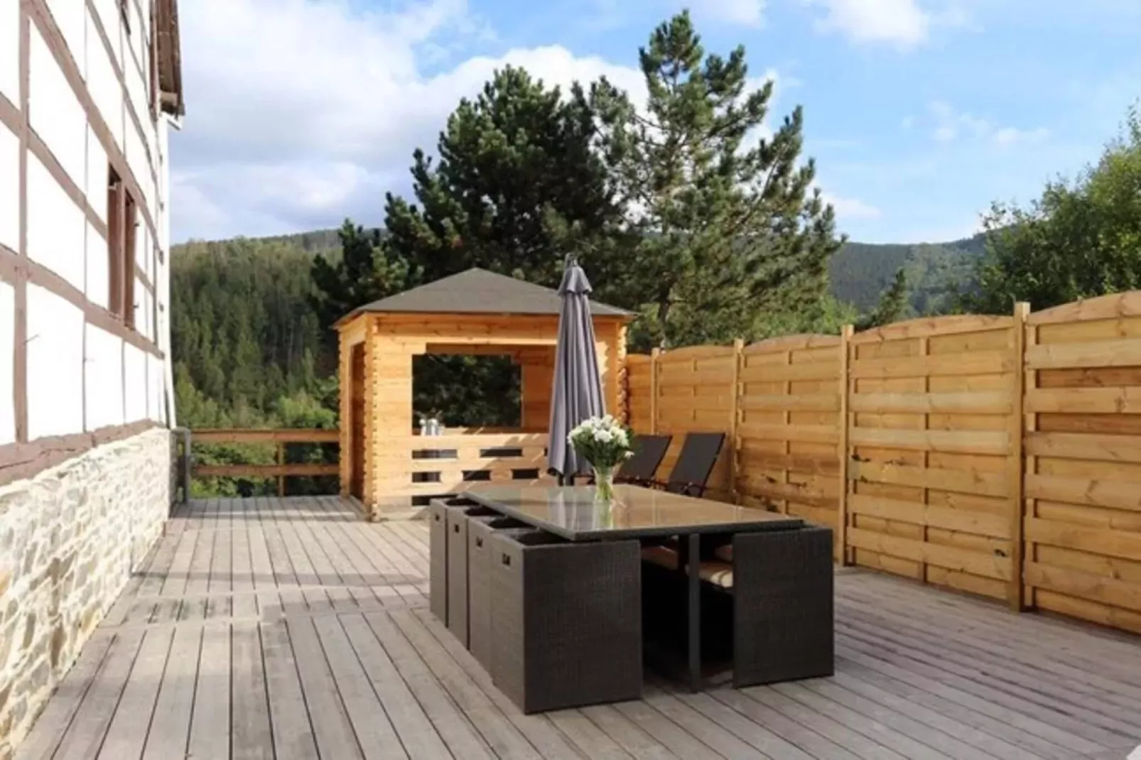 Appartement Ferme Simon-Terrace balcony