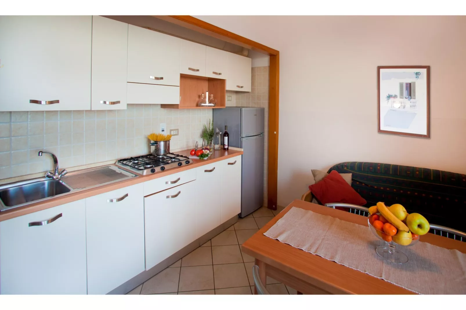 RESIDENCE SANT'ANNA TWO-ROOM APARTMENT 4 PAX B4-Kitchen