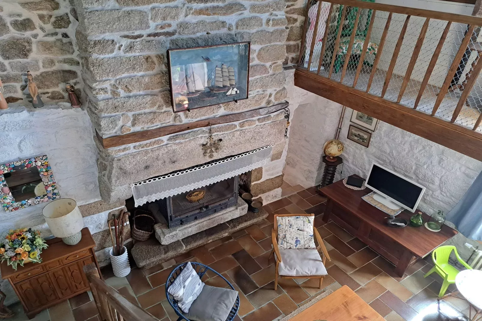 Granitsteinhaus in Strandnähe Trégunc-Living room