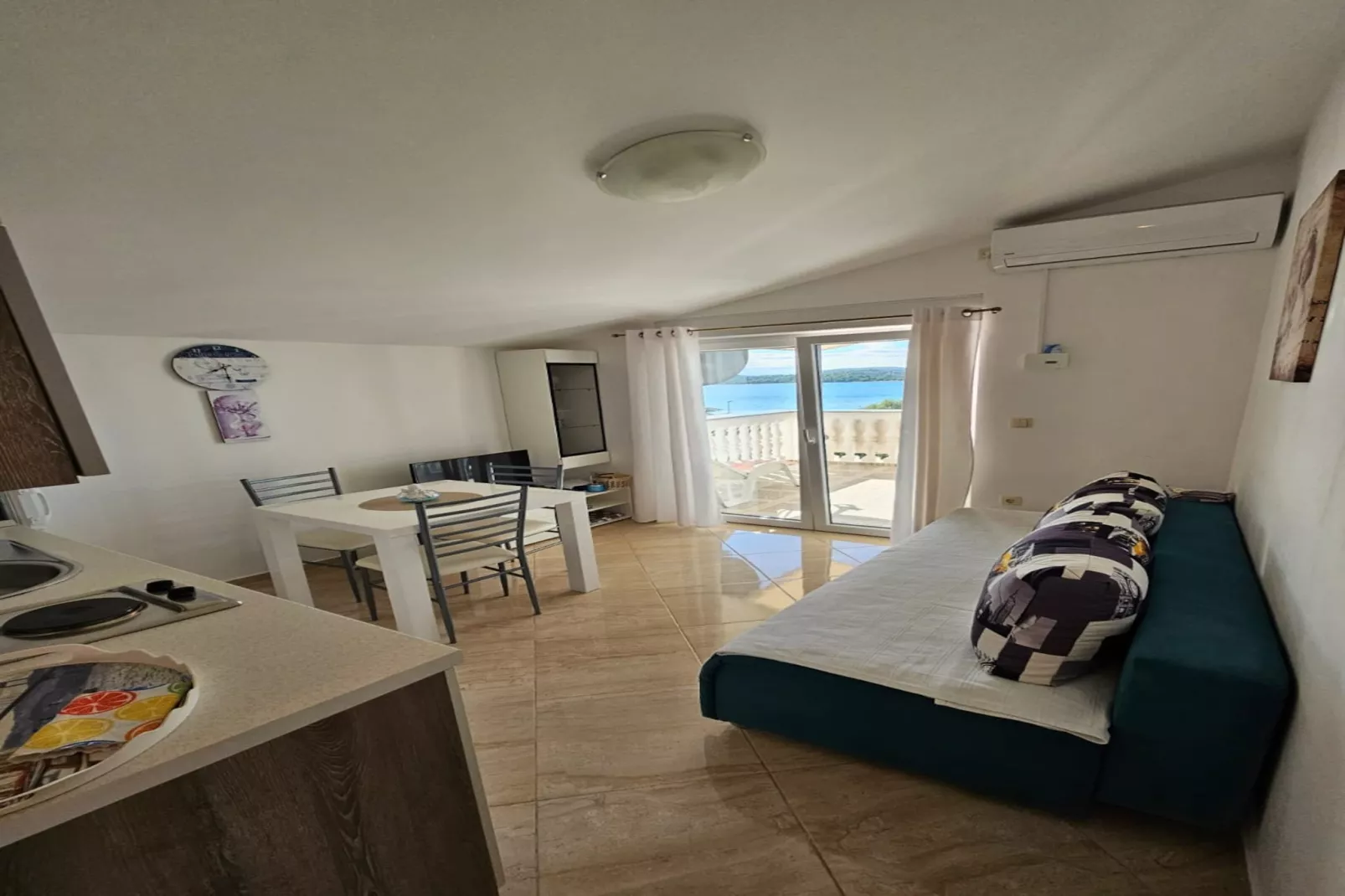 Apartments Olga - two bedroom apartment A4-Living room
