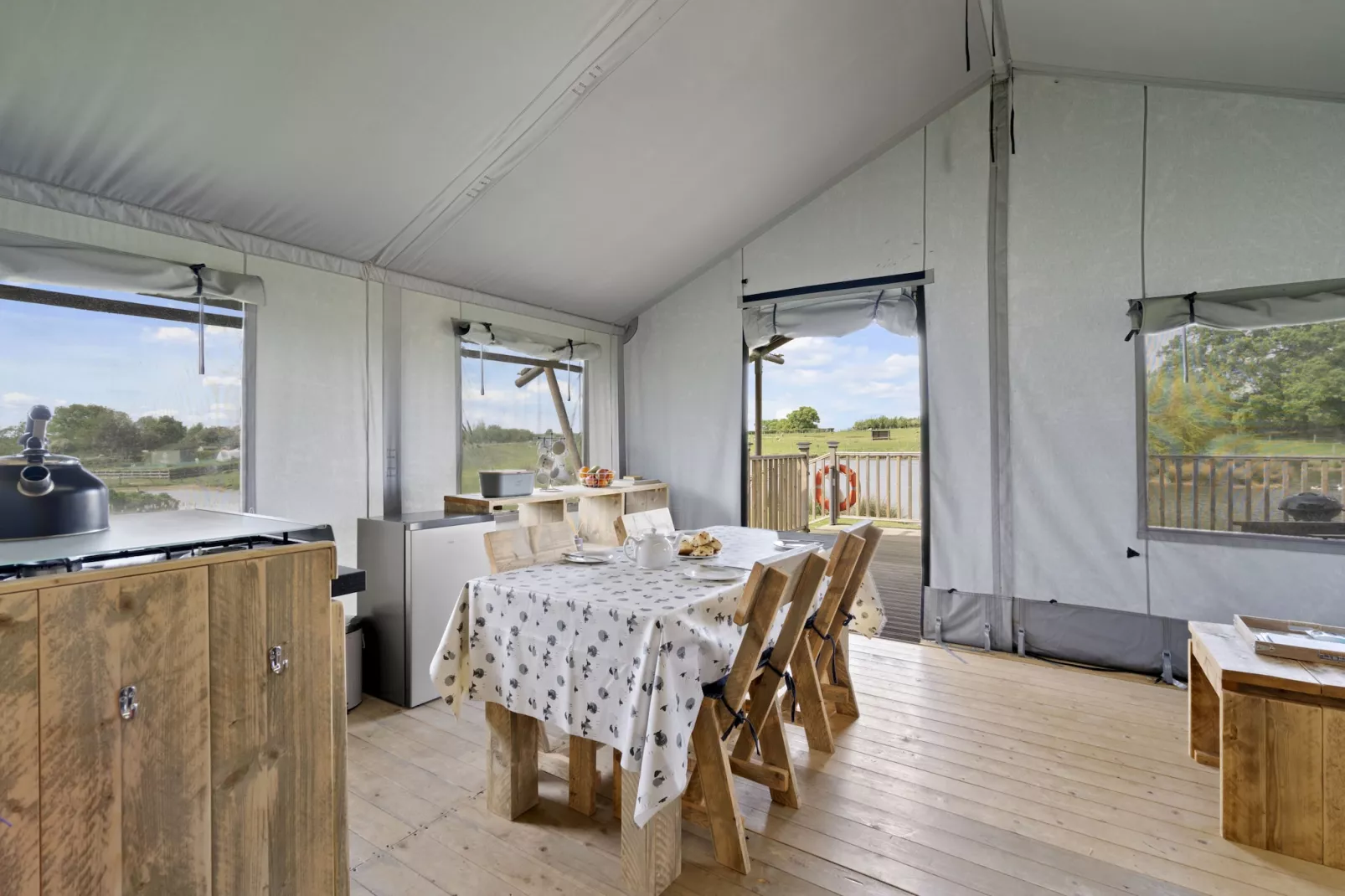 The Herdwick Safari Tent-Dining room