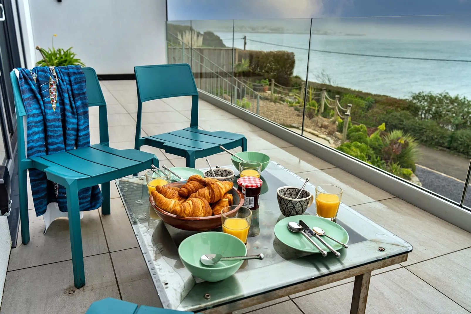 Blue Seas-Terrassenbalkon
