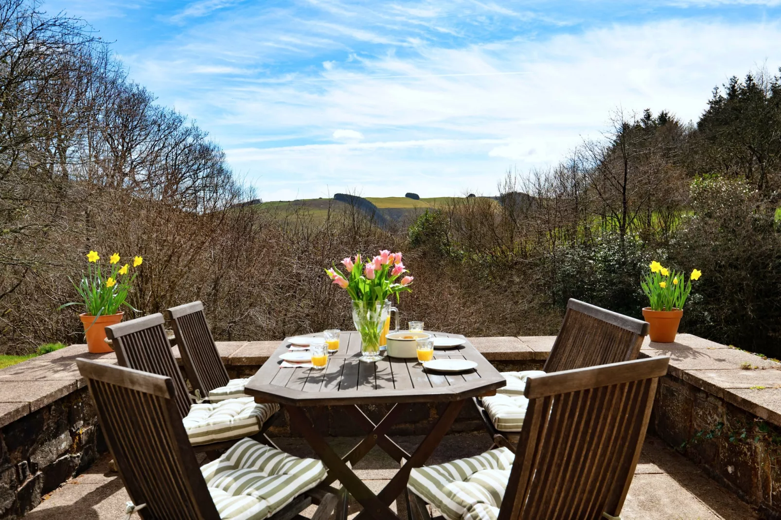Cwmfron House-Terrace balcony