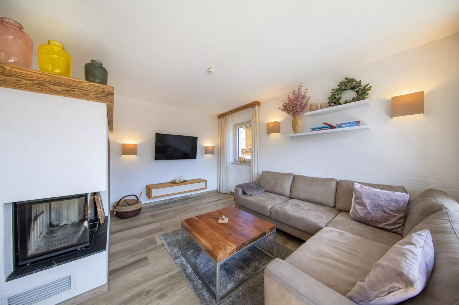 Nationalpark Chalet Pillewizer-Living room
