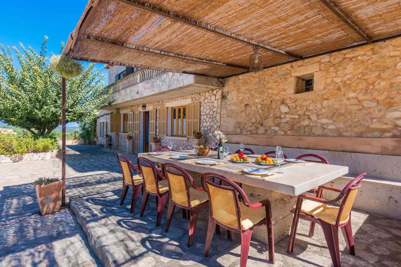 Finca Son Colom-Terrassenbalkon