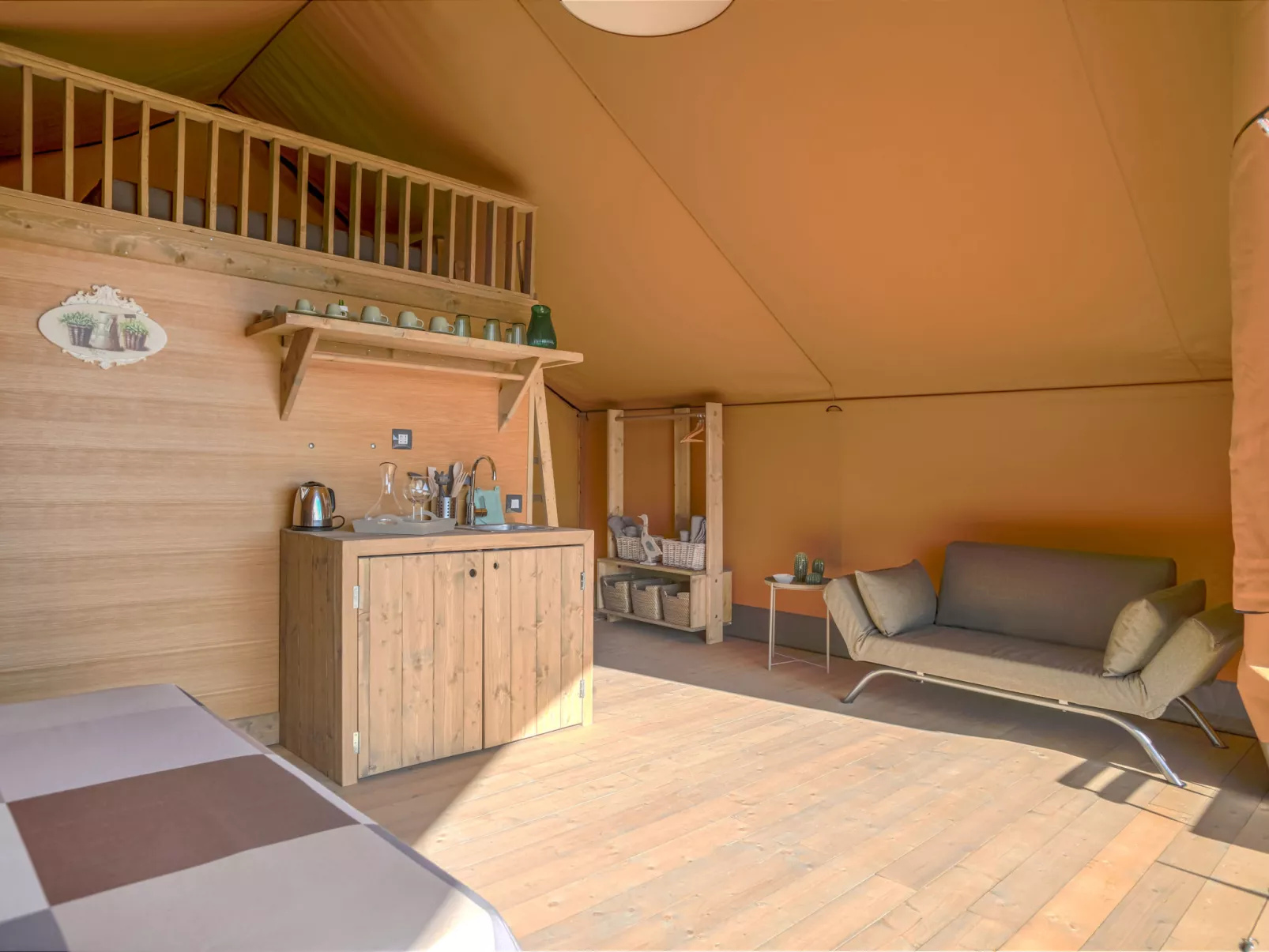 Glampingtent Minerva-Inside