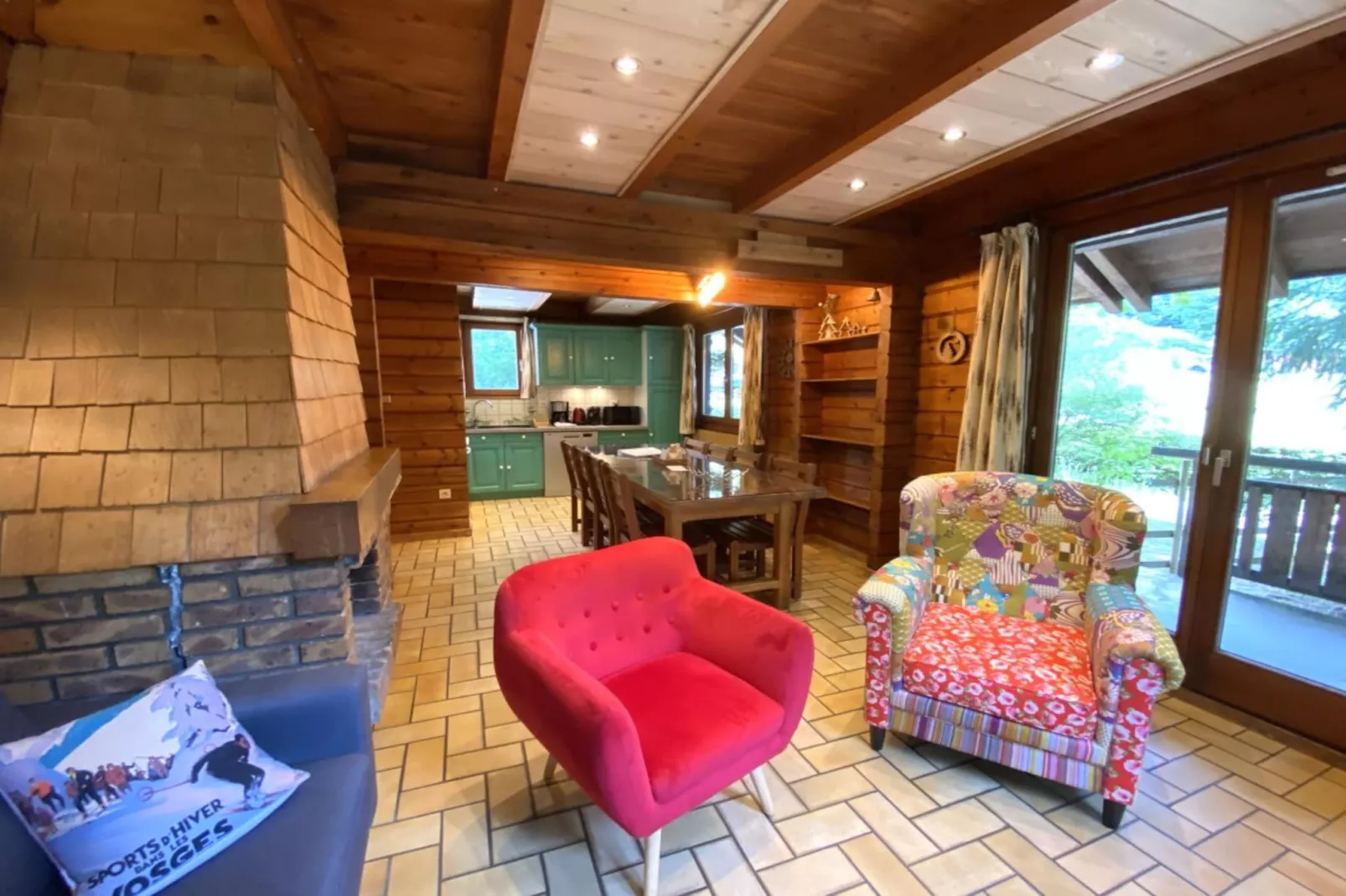 LE SKIEUR  Chalet en bois-Living room