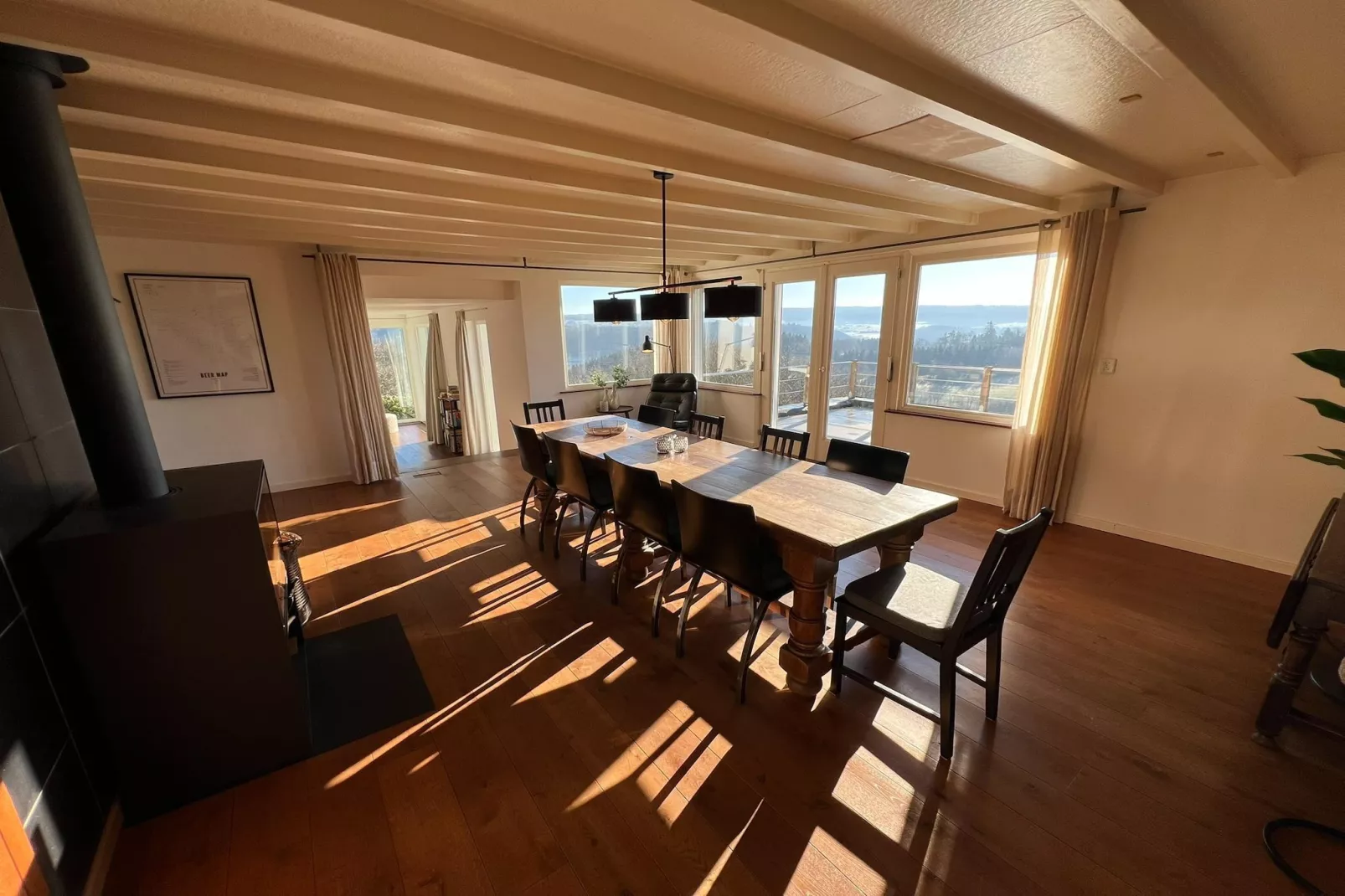 Schöne freistehende Villa mit Sauna in Érezée-Esszimmer