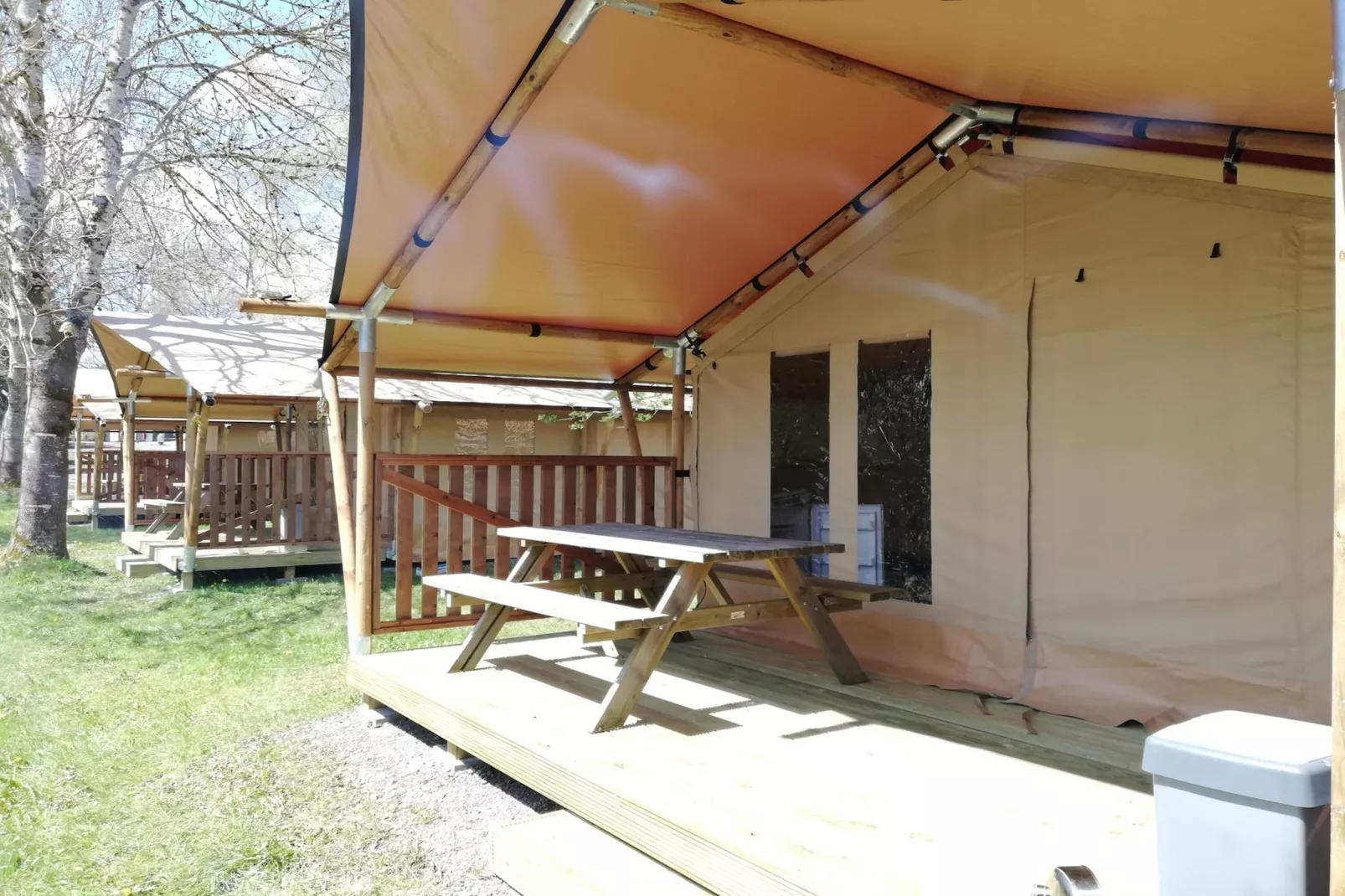 Safaritent 5 persons-Terrace balcony