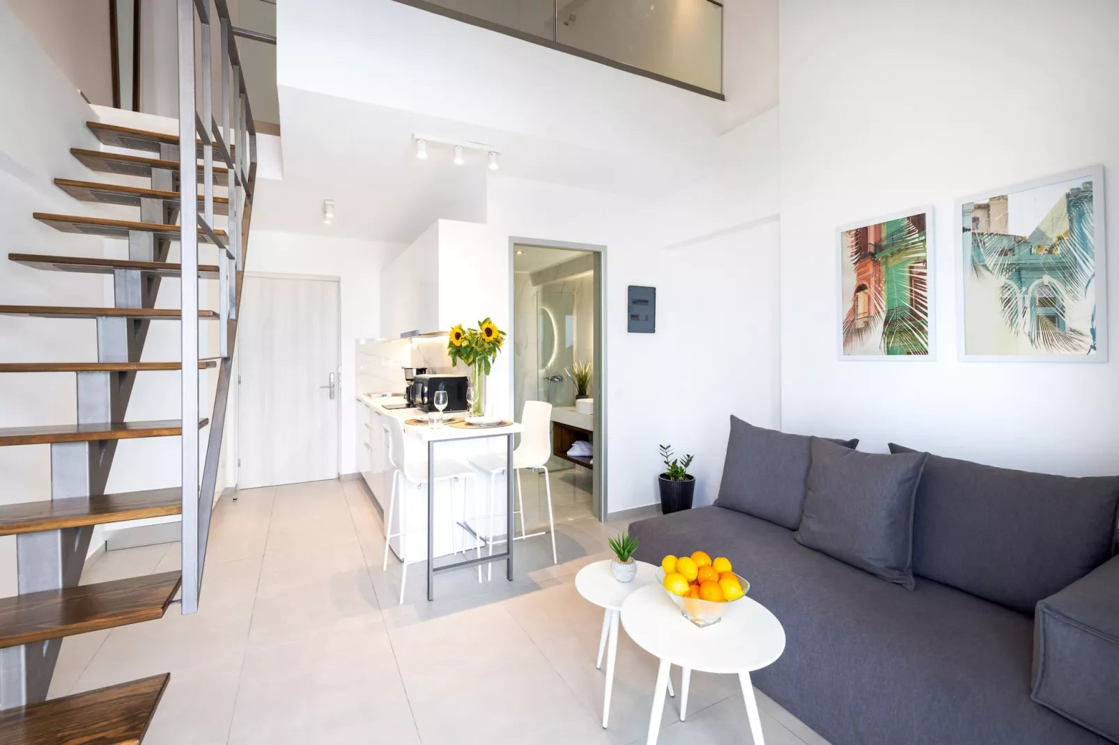 Creta Sun, 201 Mezzanine City View-Living room