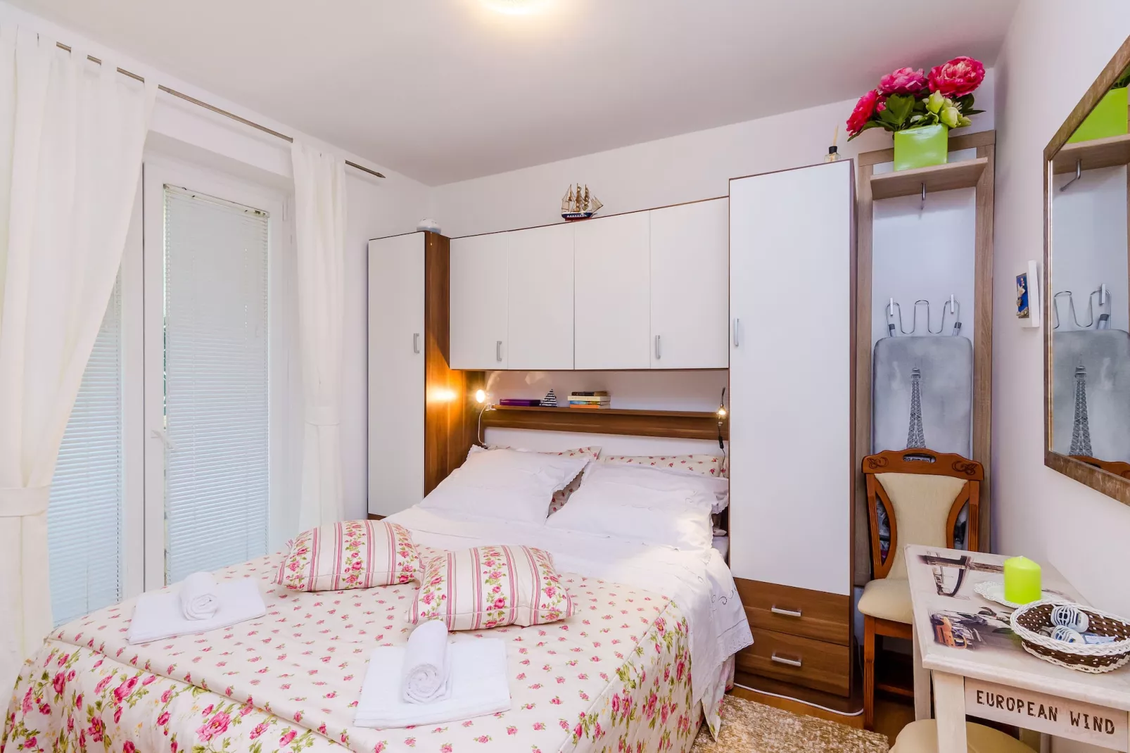 Apartments Captain - One Bedroom Apartment with Terrace (3 Adults)-Bedroom