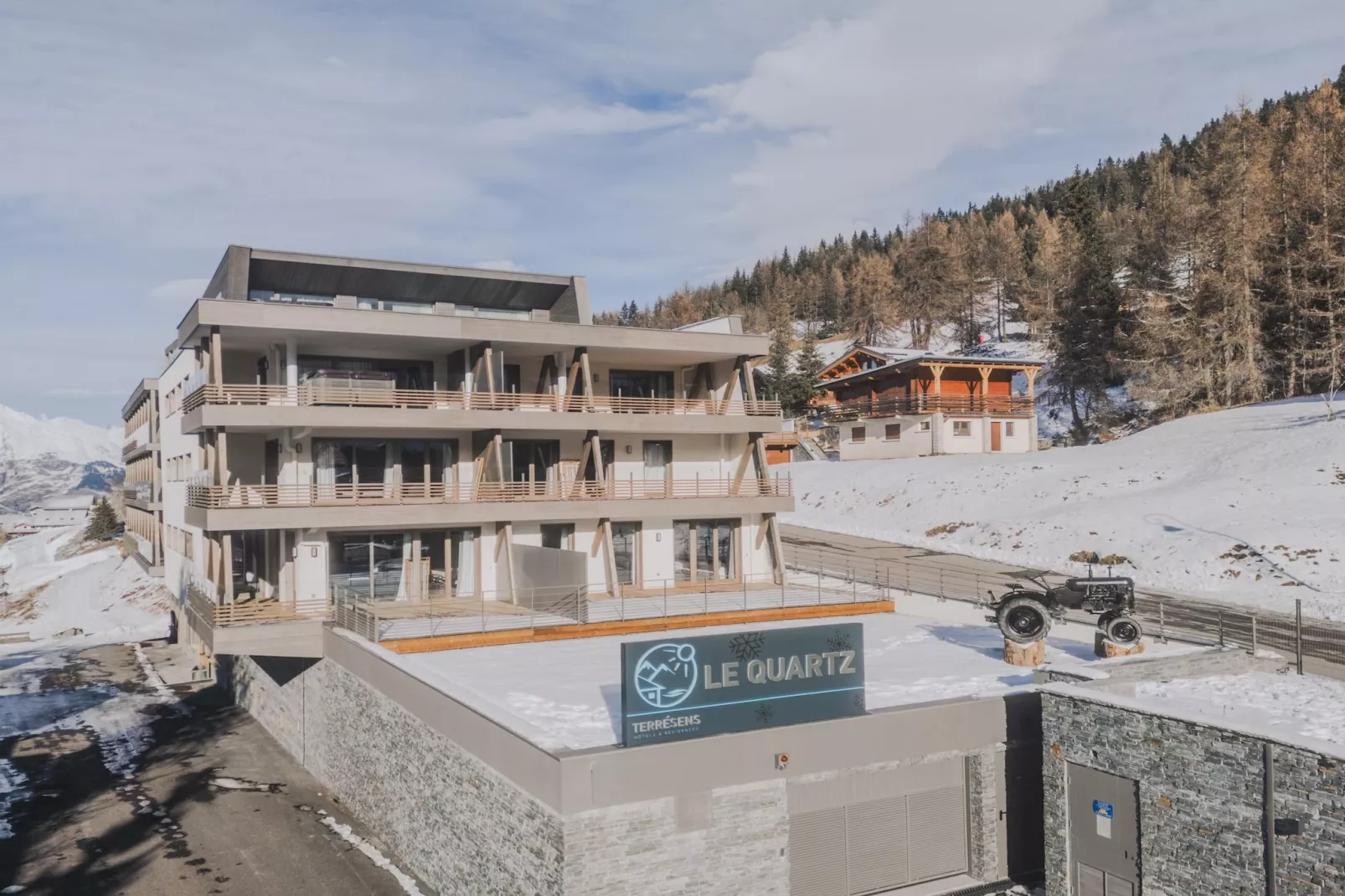 Résidence PLAN PEISEY Le Quartz -A36S-Exterior winter