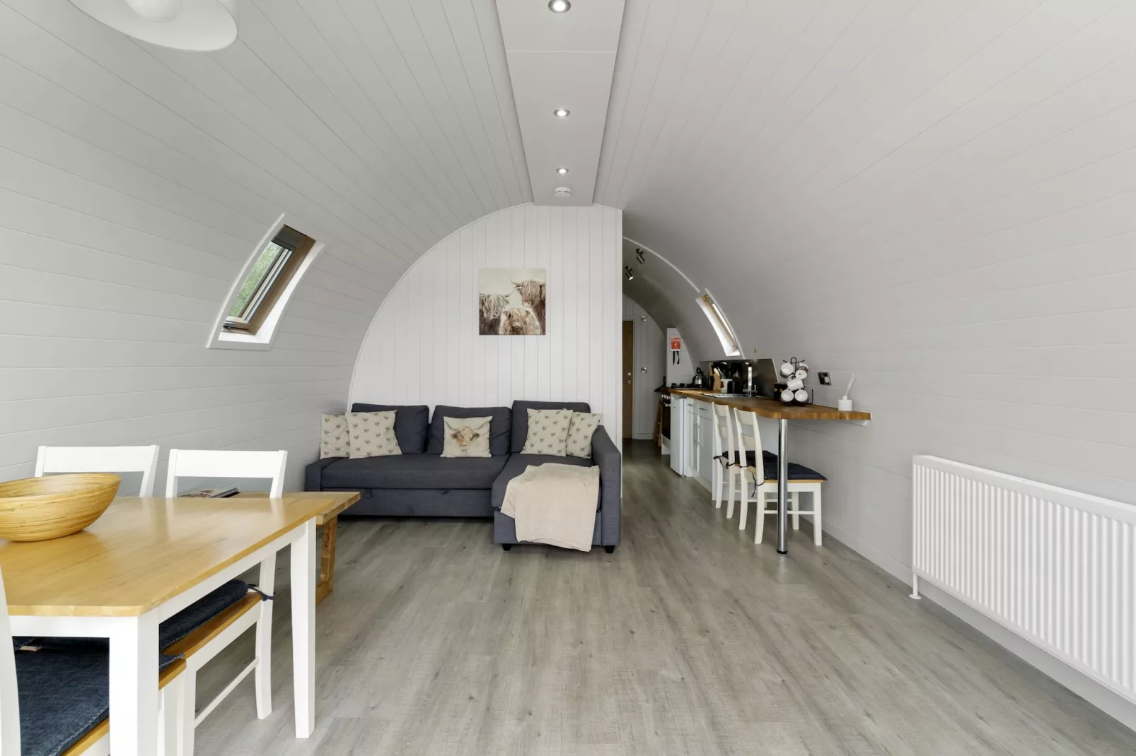 The Highland Camping Pod-Living room