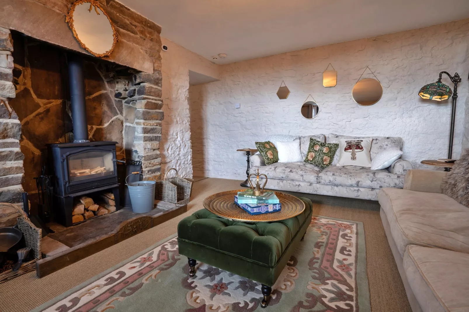 Blackclough Farmhouse at Blackclough Farm-Living room
