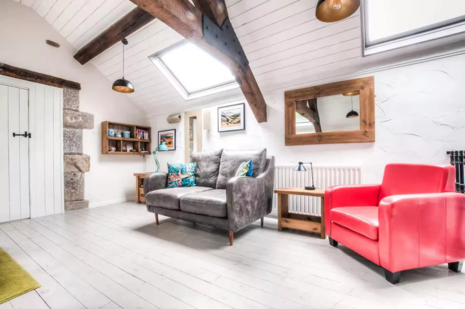Town End Barn-Living room