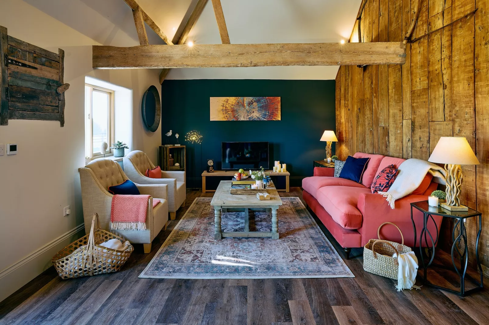 The Shooting Lodge at Mount Pleasant Barns-Living room