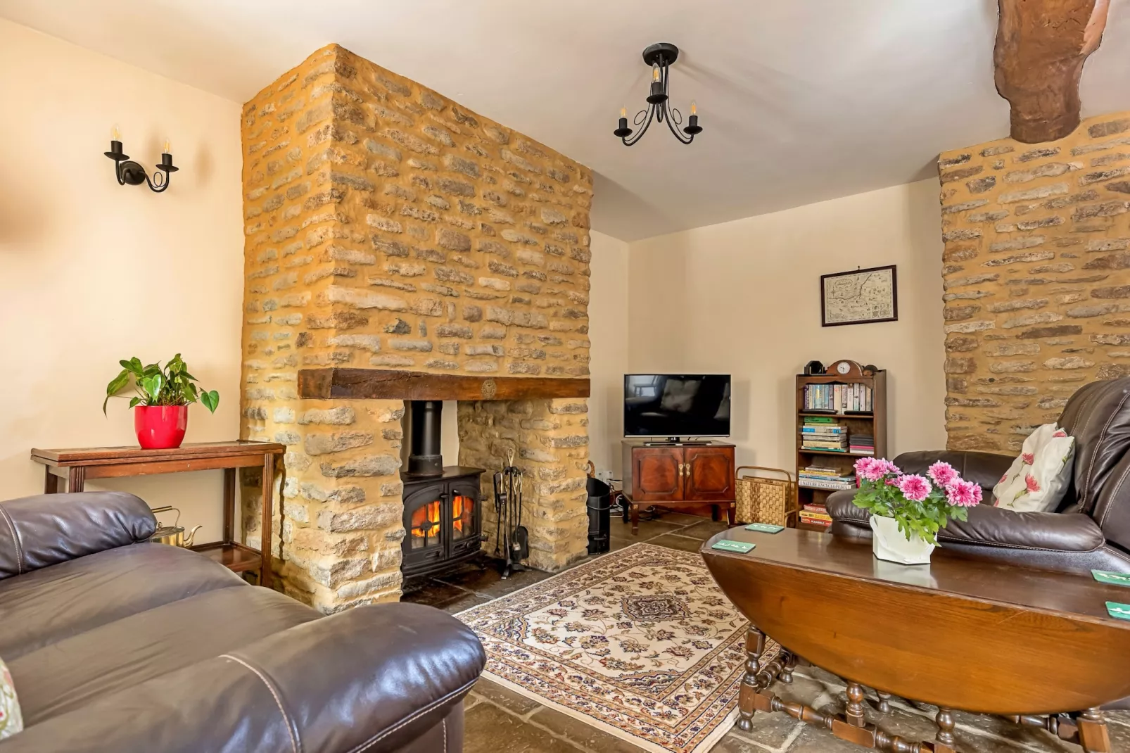 Fives Court Cottage-Living room