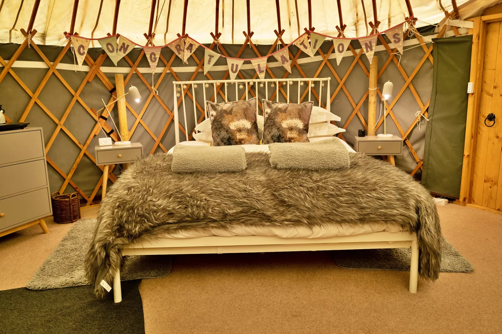 Heather Yurt-Schlafzimmer