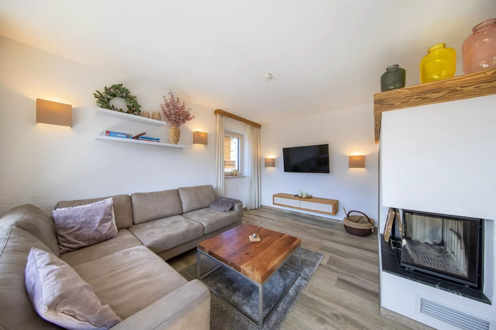 Nationalpark Chalet Pillewizer-Living room