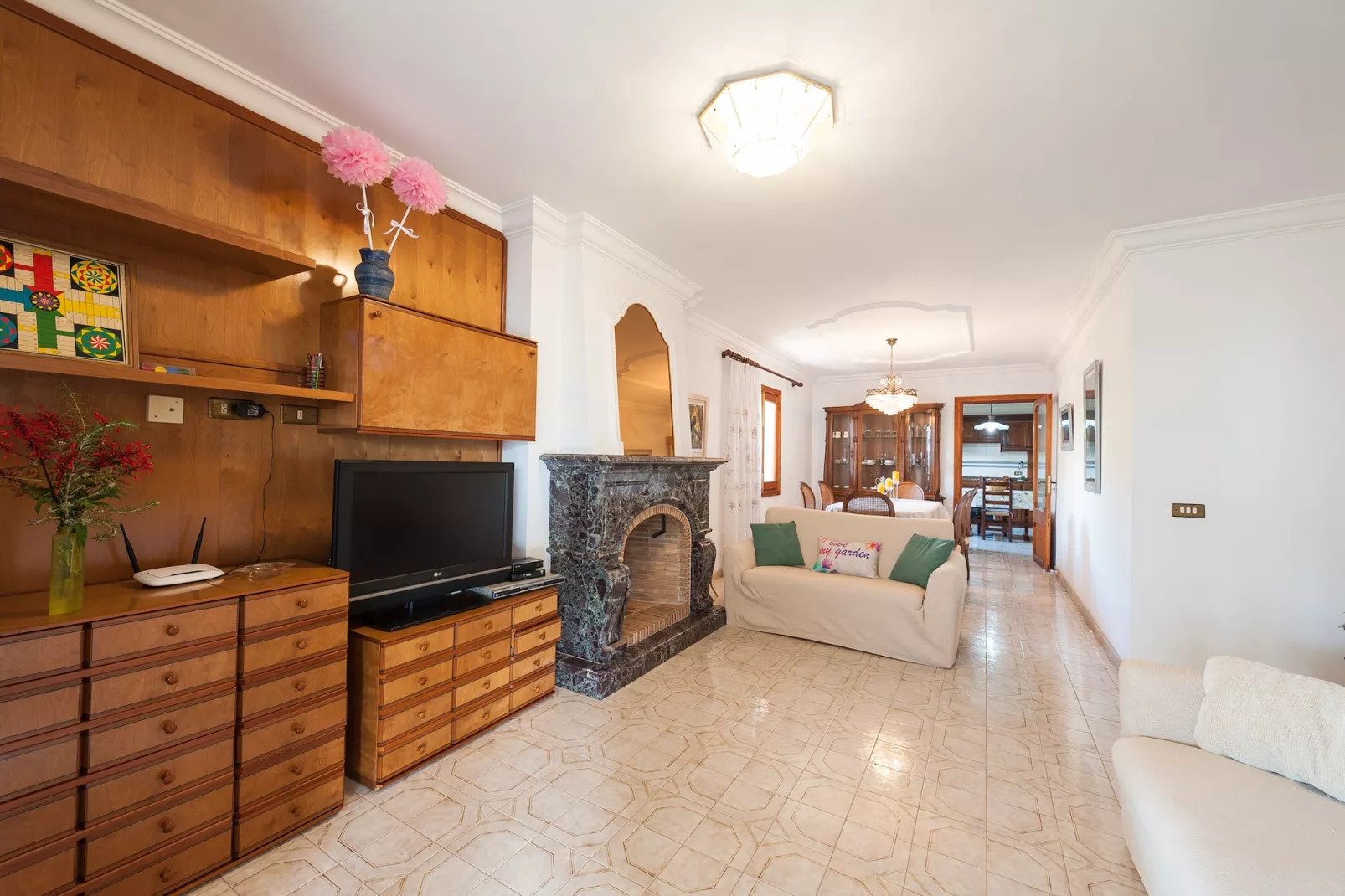 Villa Vallespir-Wohnzimmer