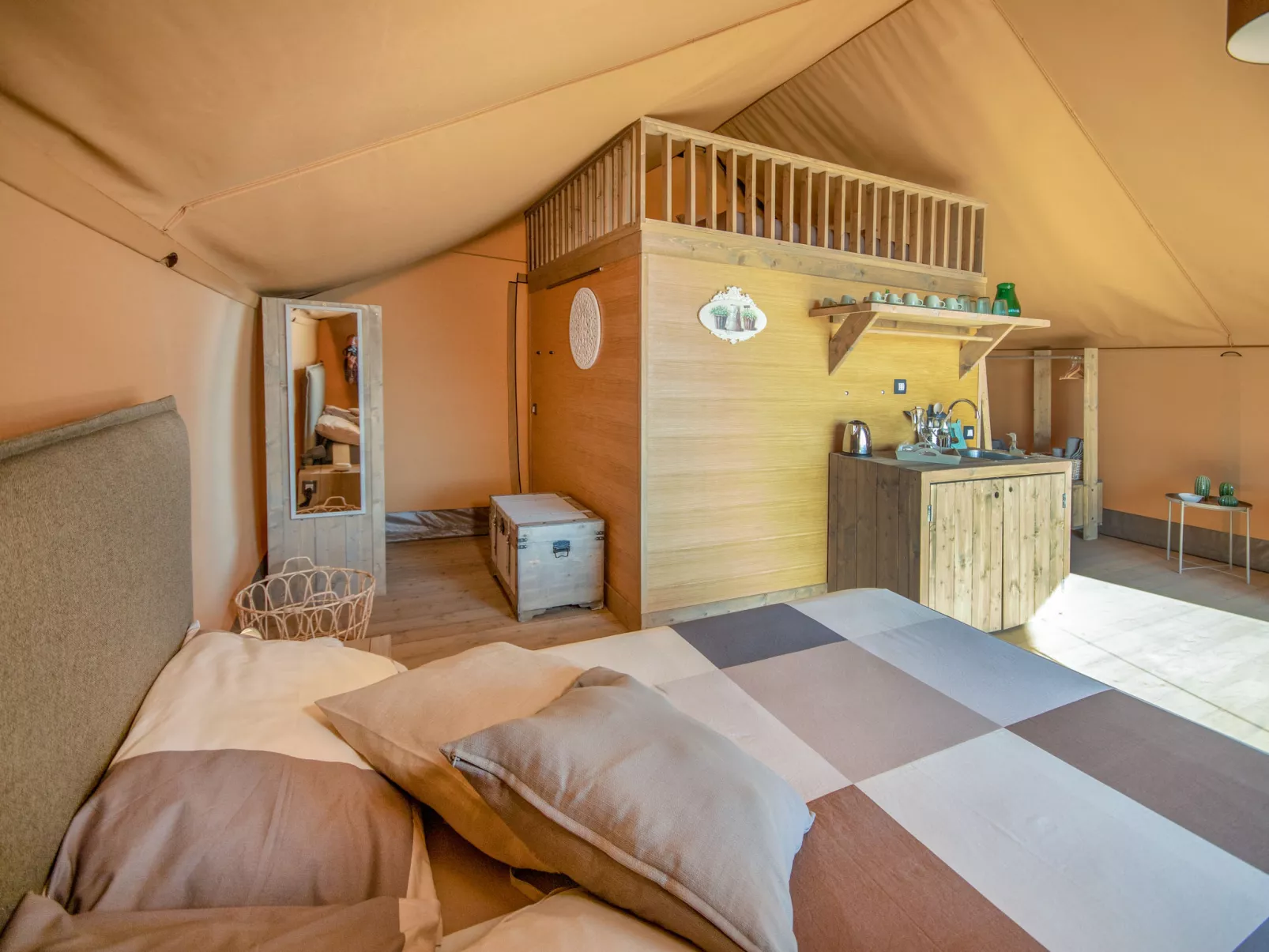 Glampingtent Venere-Inside