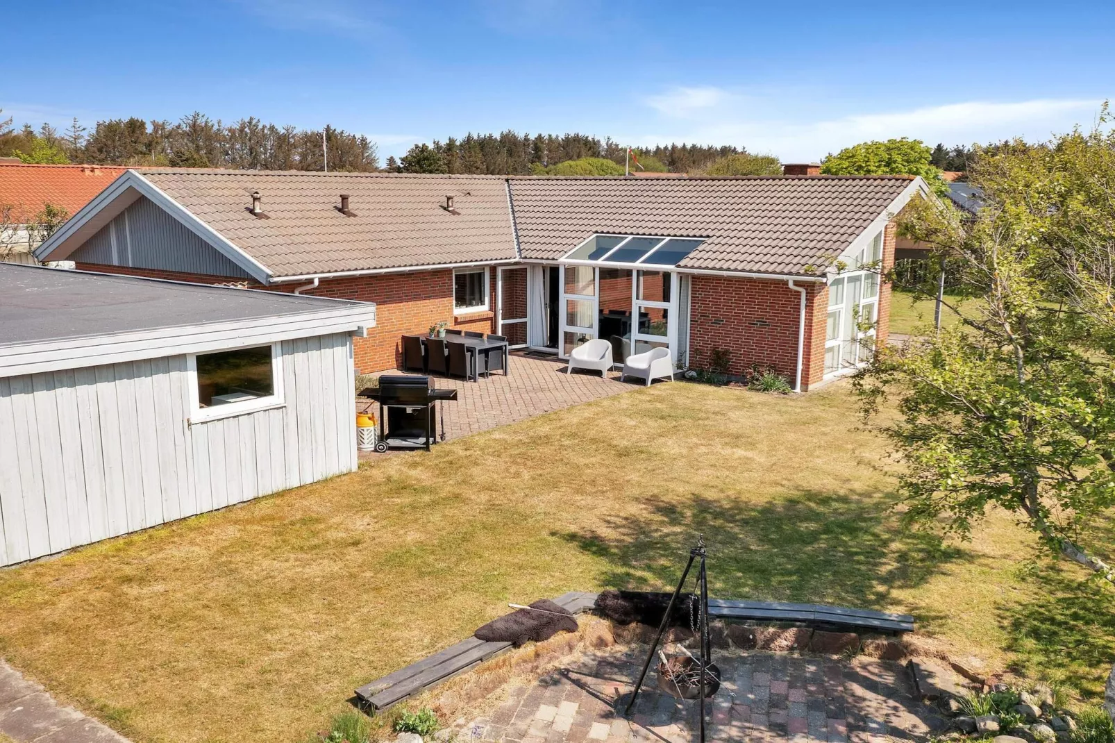 Maison de vacances à Lokken près de la plage-Extérieur