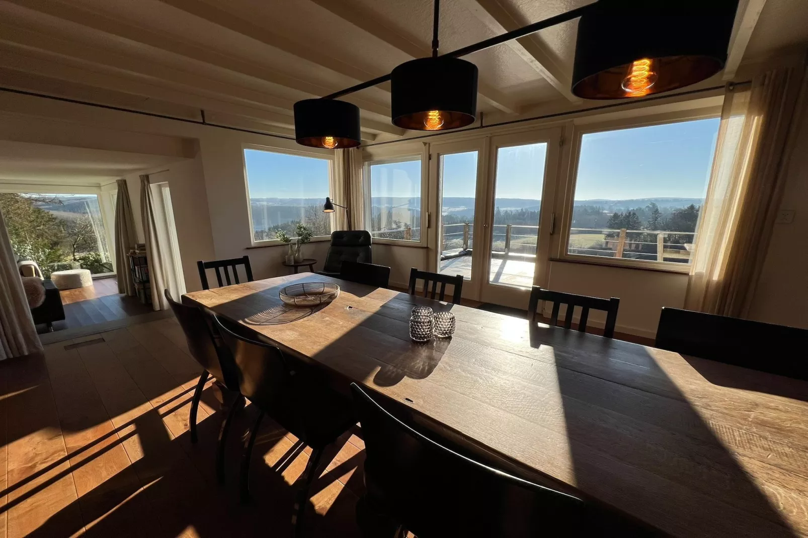 Schöne freistehende Villa mit Sauna in Érezée-Esszimmer