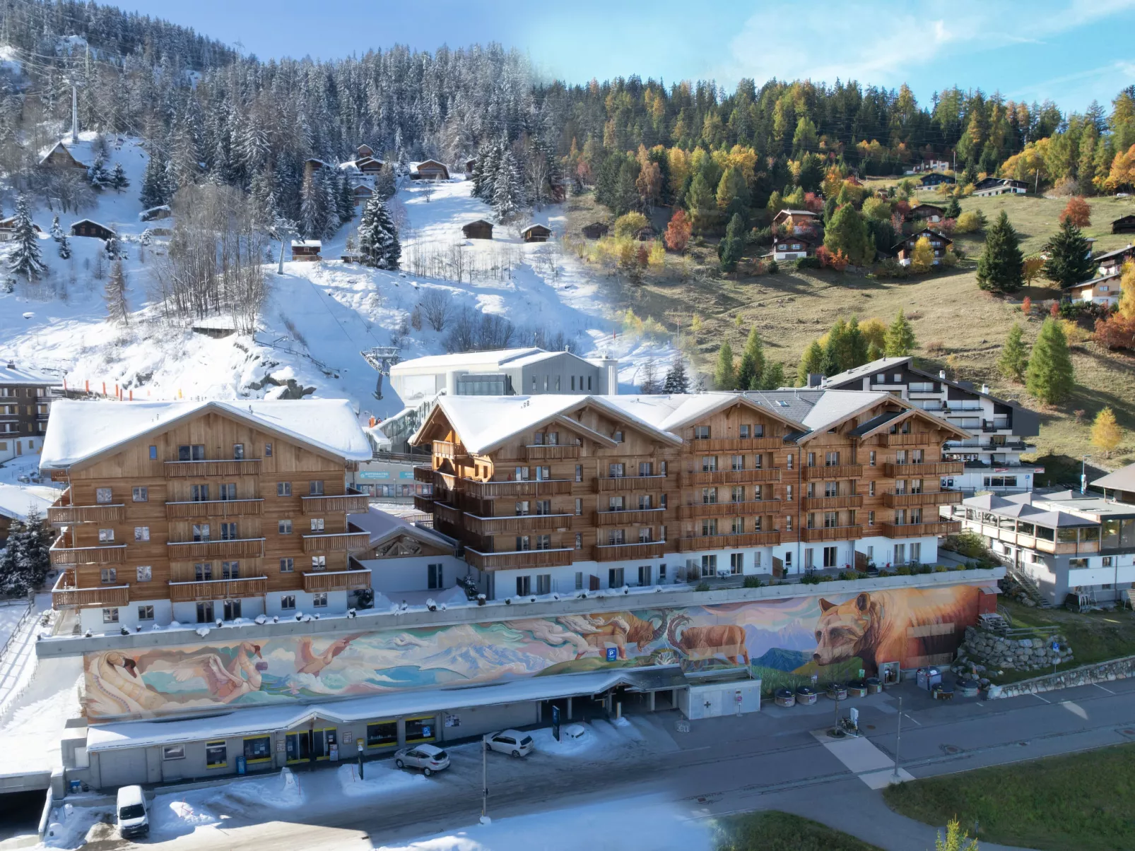 T-Resort La Tzoumaz 2p4 vue vallée-Draußen