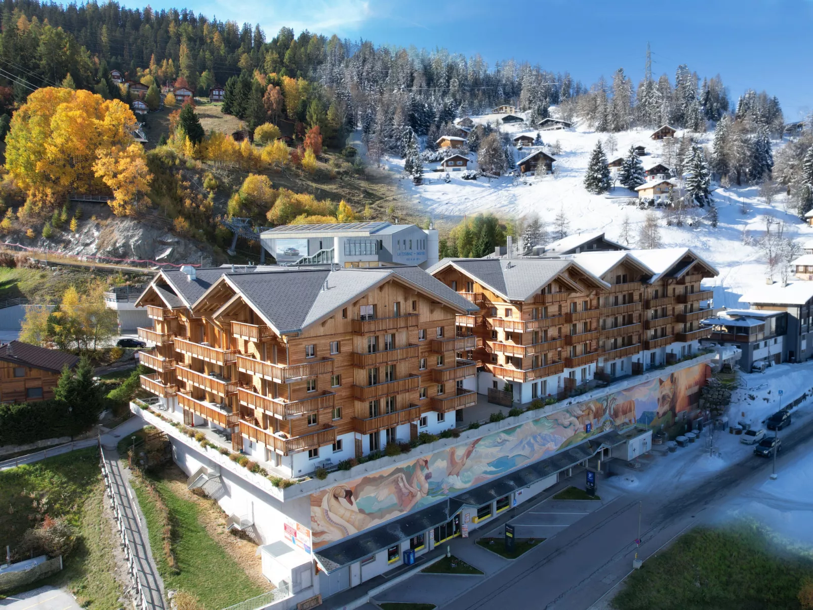 T-Resort La Tzoumaz 2p4 vue vallée-Draußen
